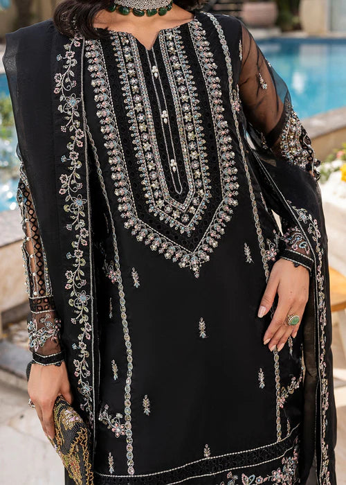Black Farshi Shalwar Suit with Light Embellishments