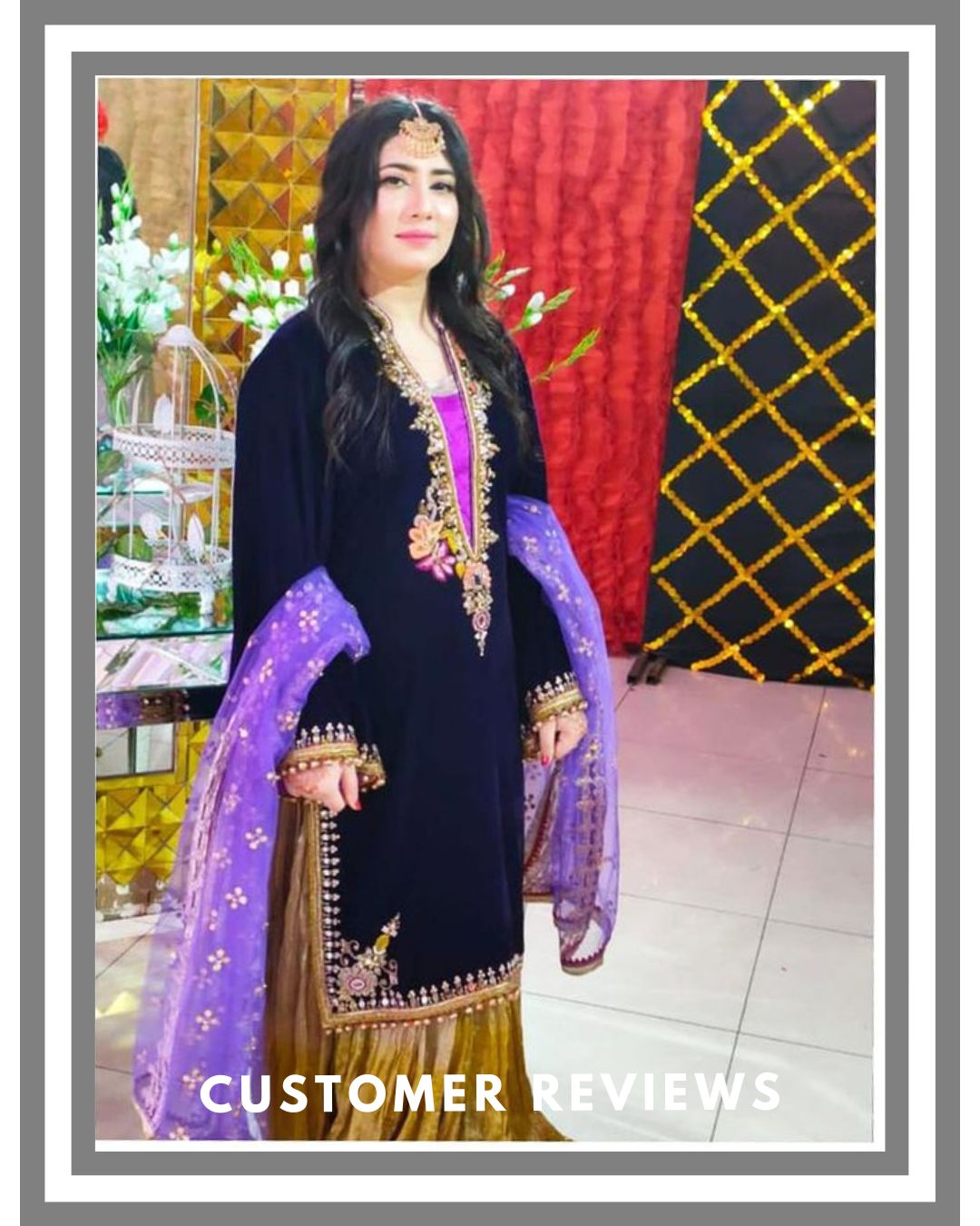 Black Handmade Sharara