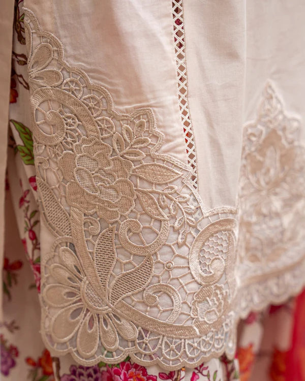 Ivory Rose Embroidered Farshi Shalwar Suit