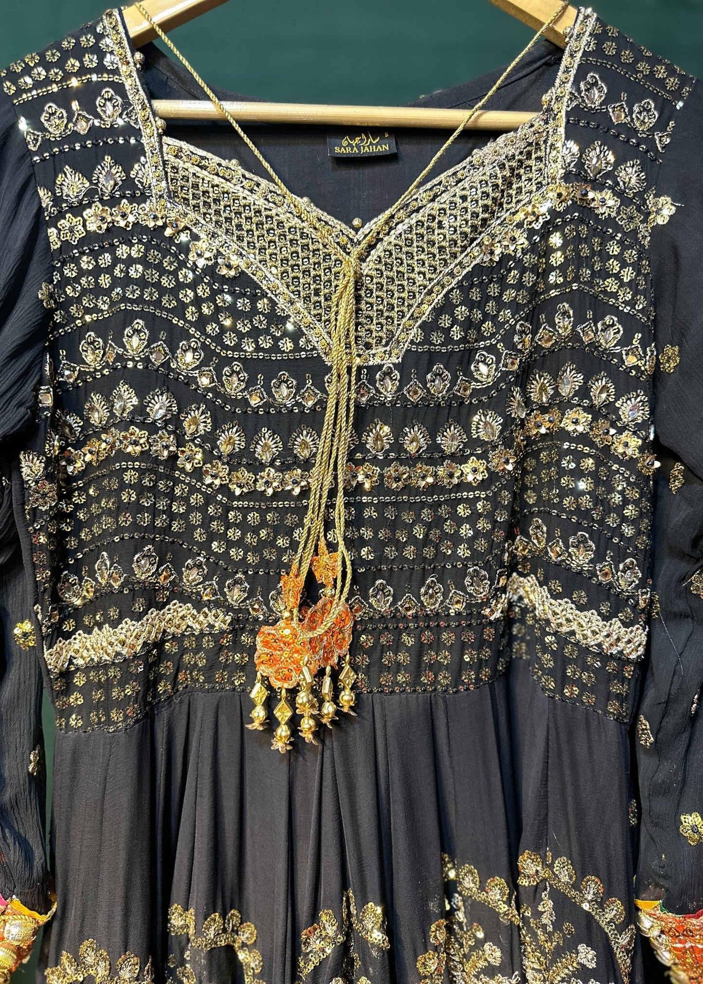 Black Chiffon Embroidered Suit Online in Sri Lanka India Australia