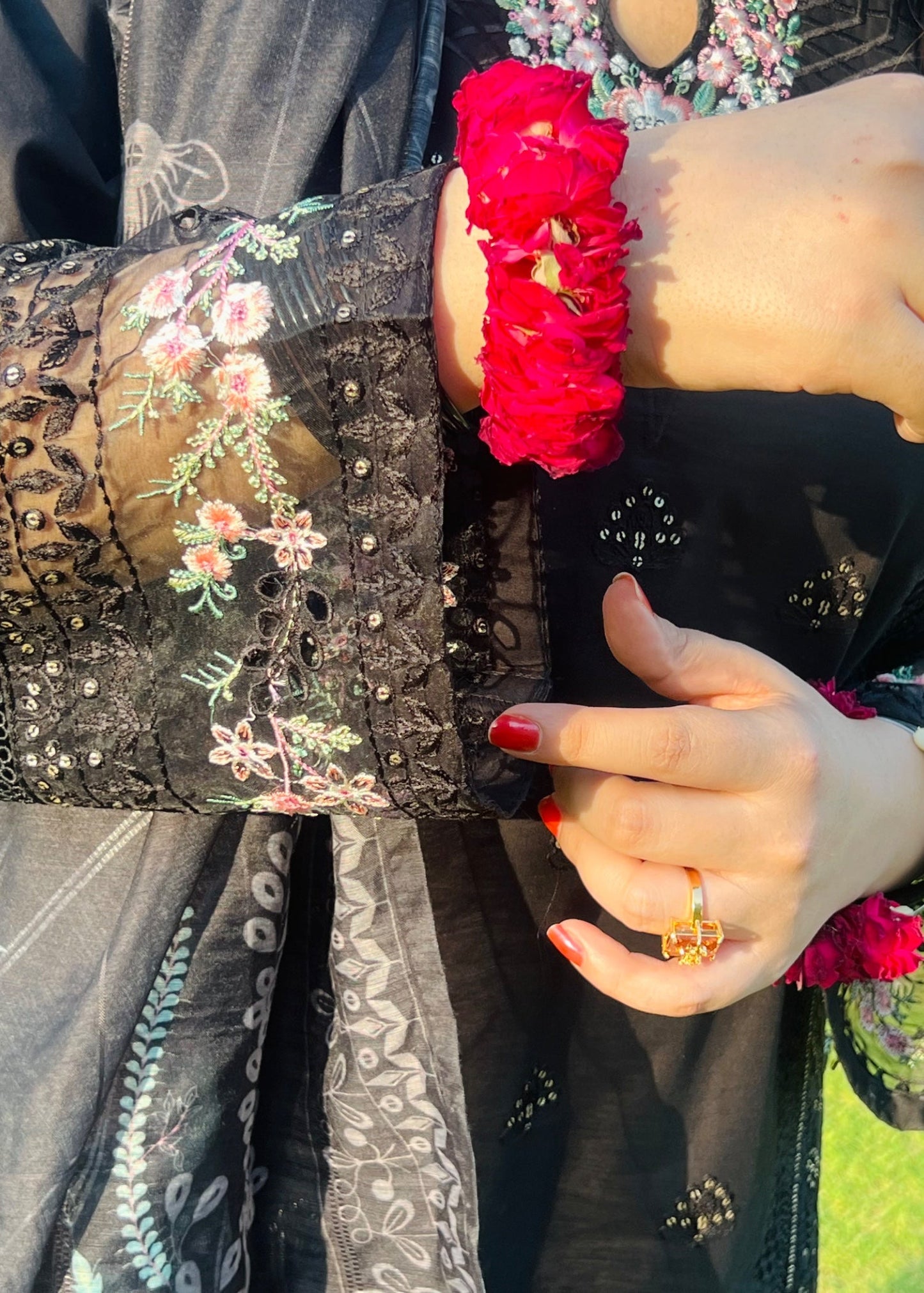 Black Lawn Embroidered Suit Online in Sri Lanka India Australia
