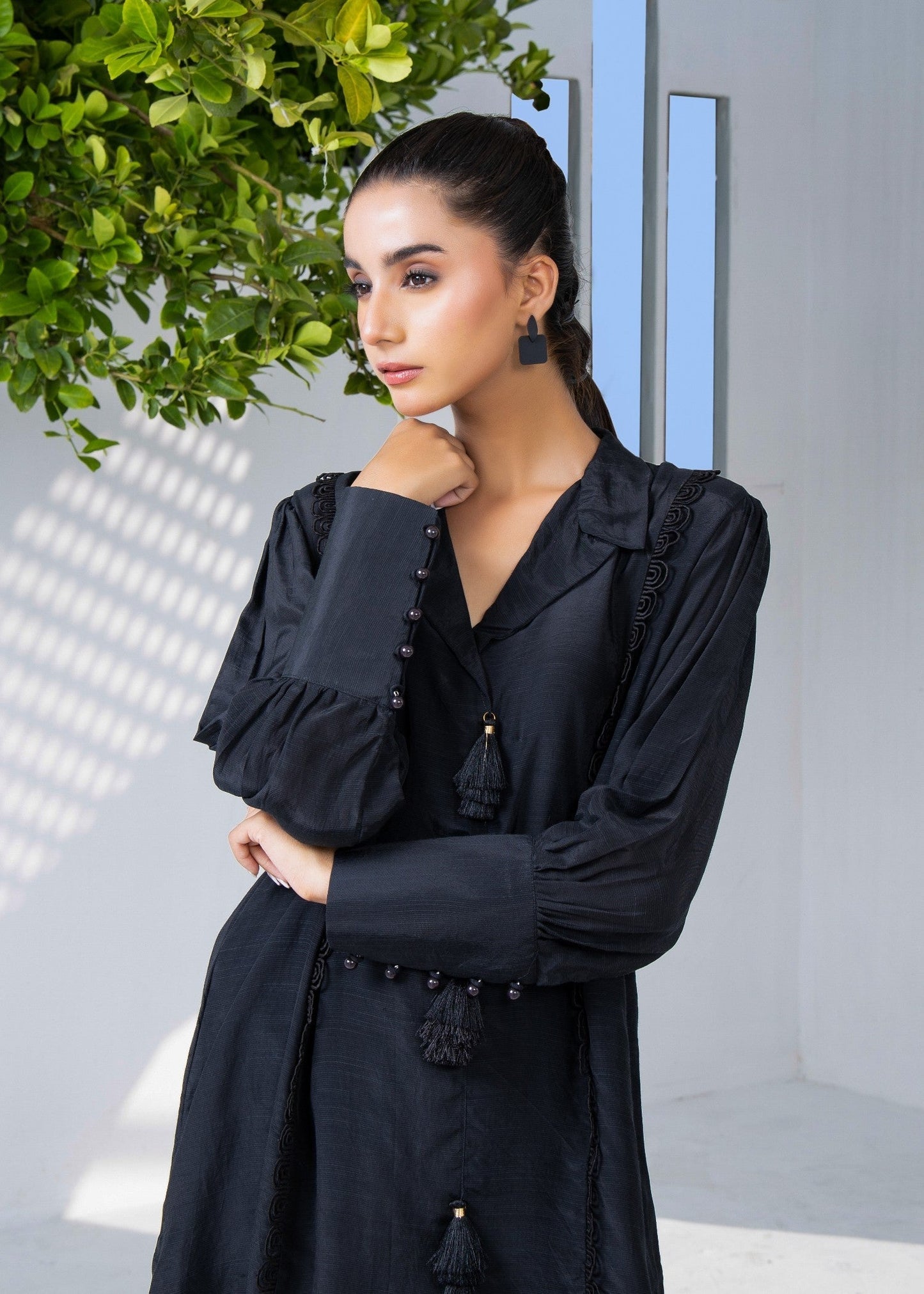 Black Raw Silk Co Ord Outfit Online in Sri Lanka India Australia