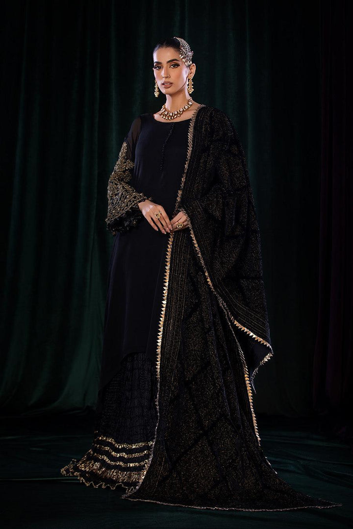 Buy Readymade Plain Black Sharara Suit Online in Dubai SALWAR MAHAL Buy Readymade Plain Black Sharara Suit Online in Dubai SALWAR MAHAL