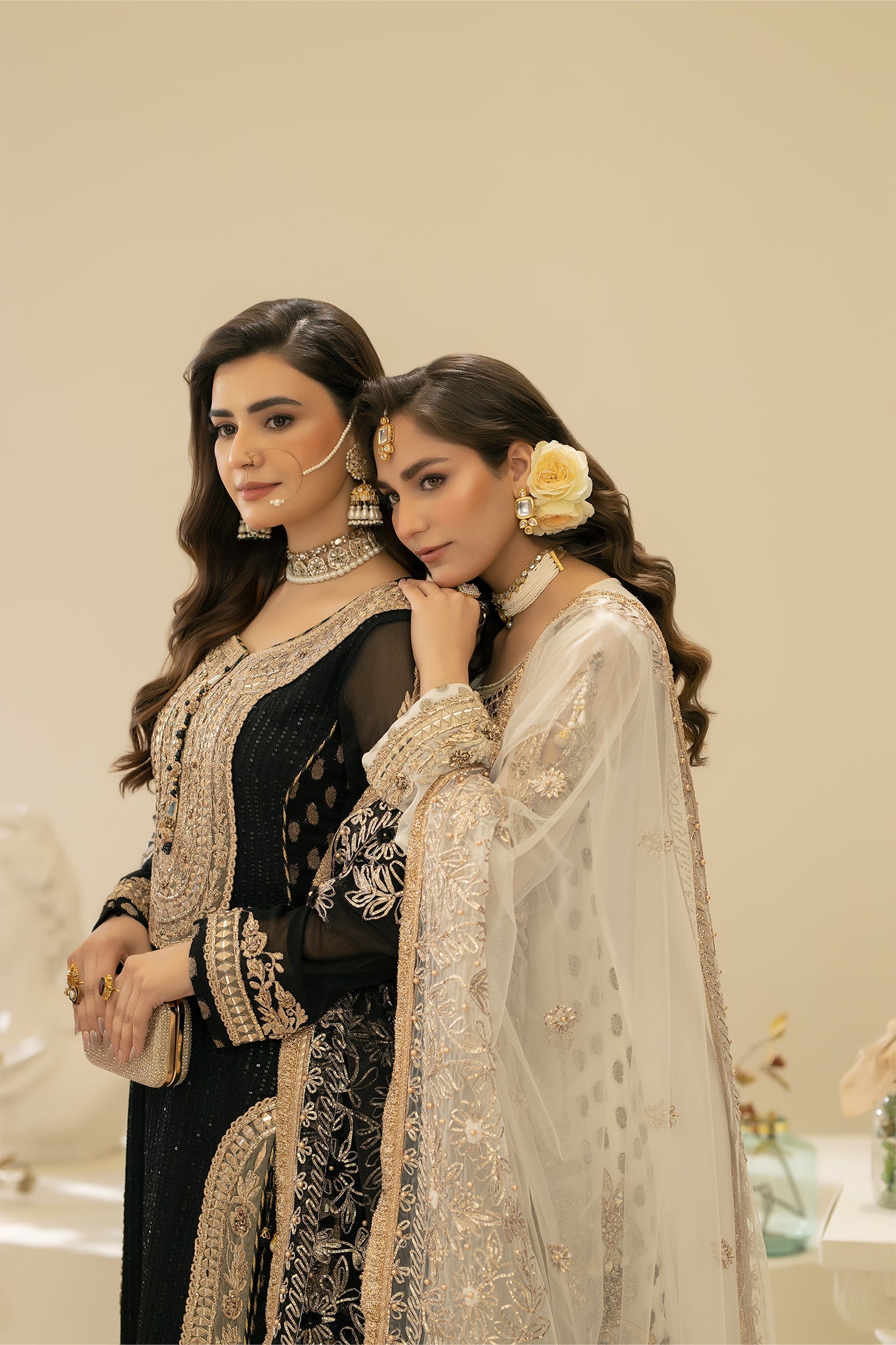 Black Handmade Bridal Sharara