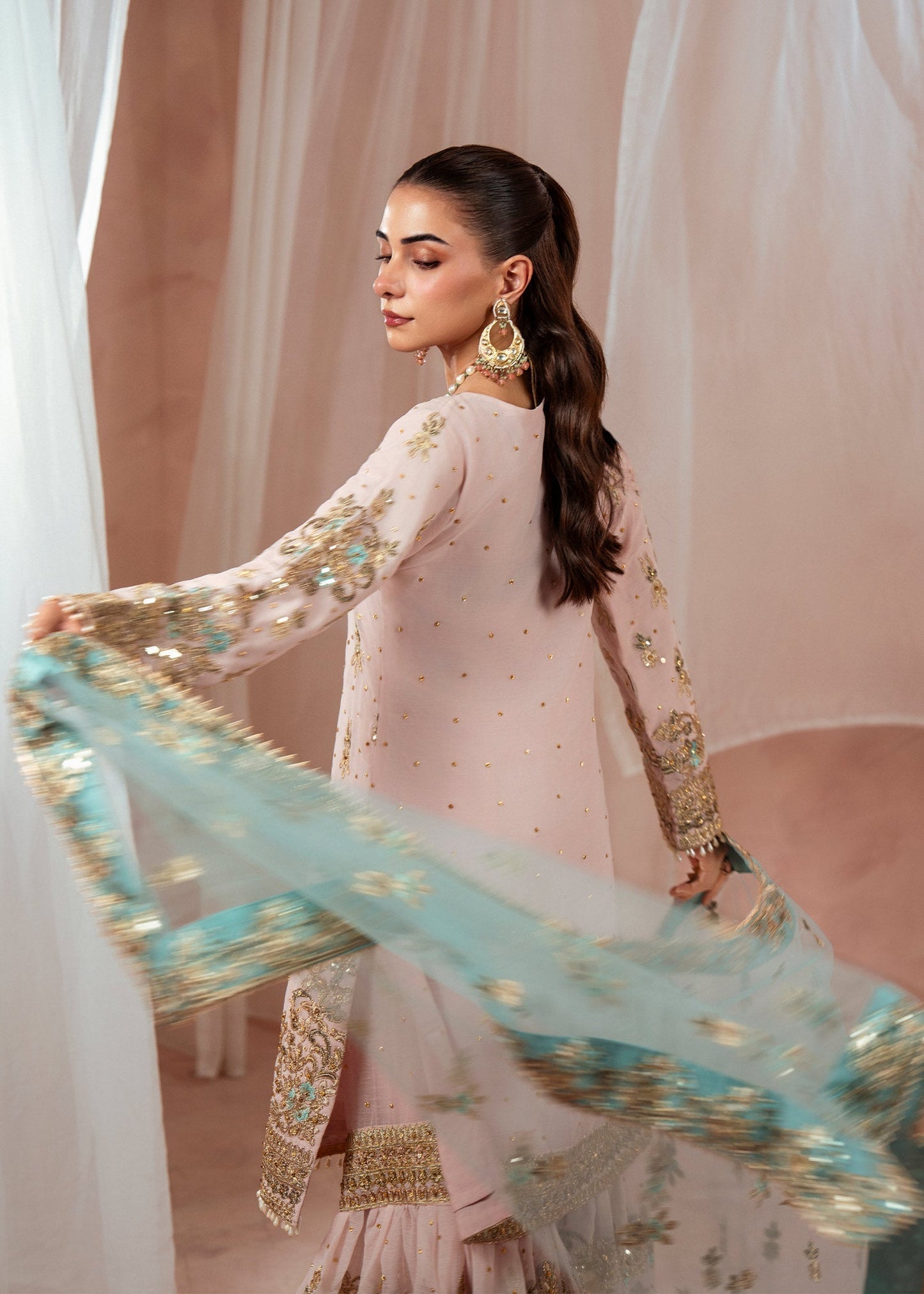 Chiffon Gharara for Women Online in KSA Riyadh Saudi Arabia Oman Bahrain Qatar