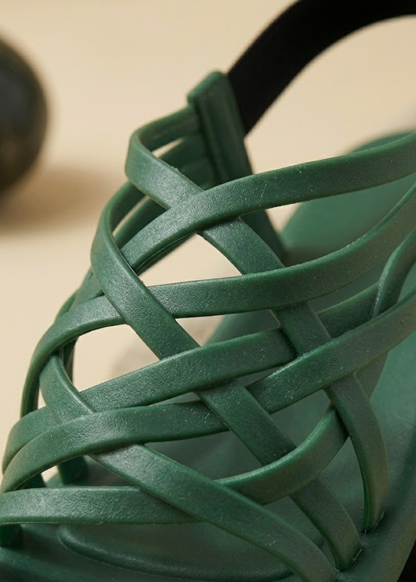 Comfortable Dark Green Strap Sandals Online in UK USA Canada