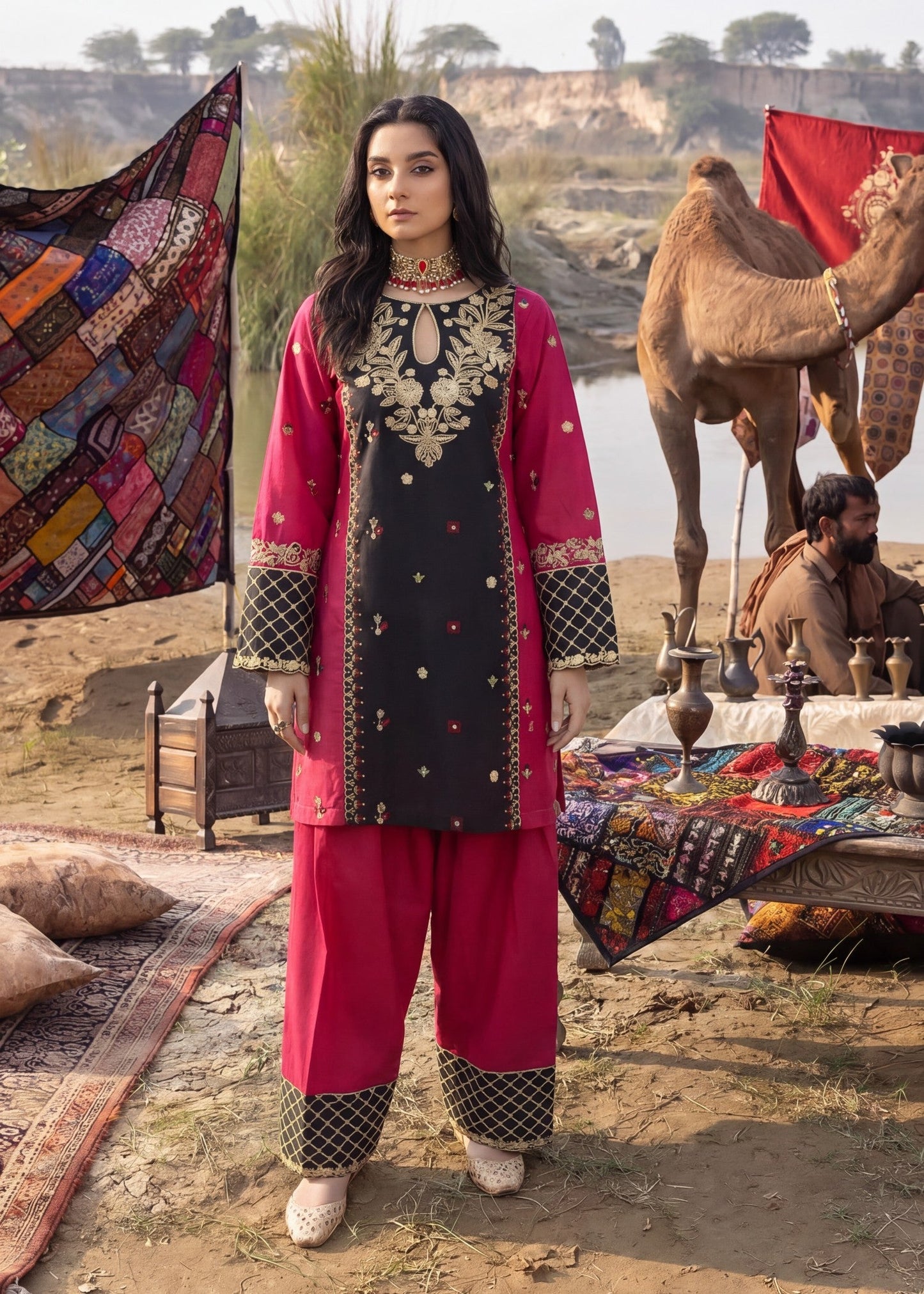 Daily Wear Multi Lawn Kurta Set Online in Dubai UAE Abudhabi Ajman Sharjah