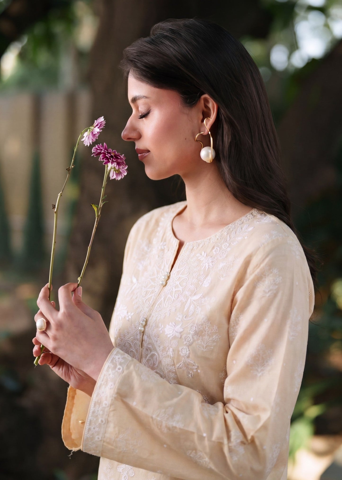 Daily Wear Peach Orange Embroidered Lawn Salwar Suit Online in Dubai UAE Abudhabi Ajman Sharjah