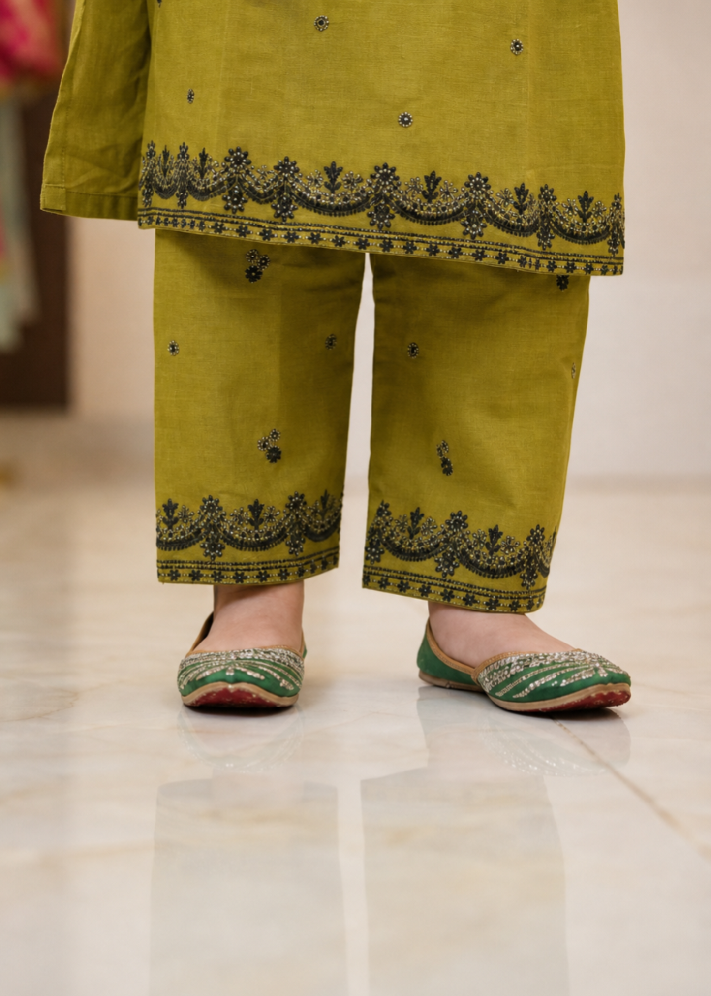 Embroidered Girls Eastern Kurta Set Online in Sri Lanka India Australia