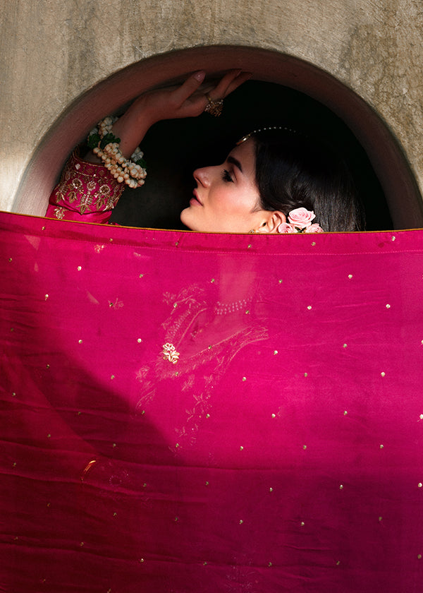 Embroidered Magenta Silk Salwar Kameez for Women Online in Dubai UAE Abudhabi Ajman Sharjah