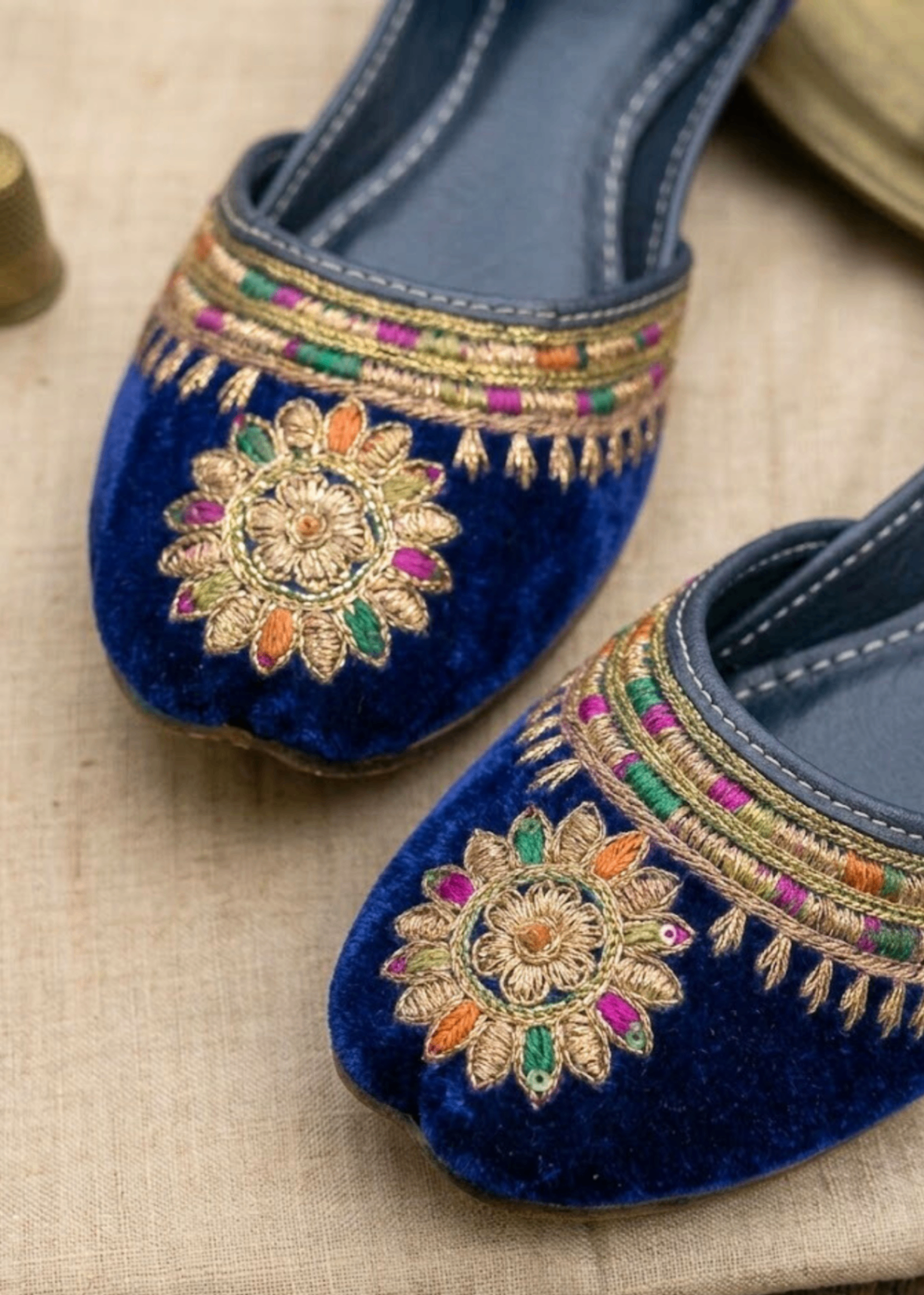 Ethnic Velvet Khussa for Women Online in UK USA Canada