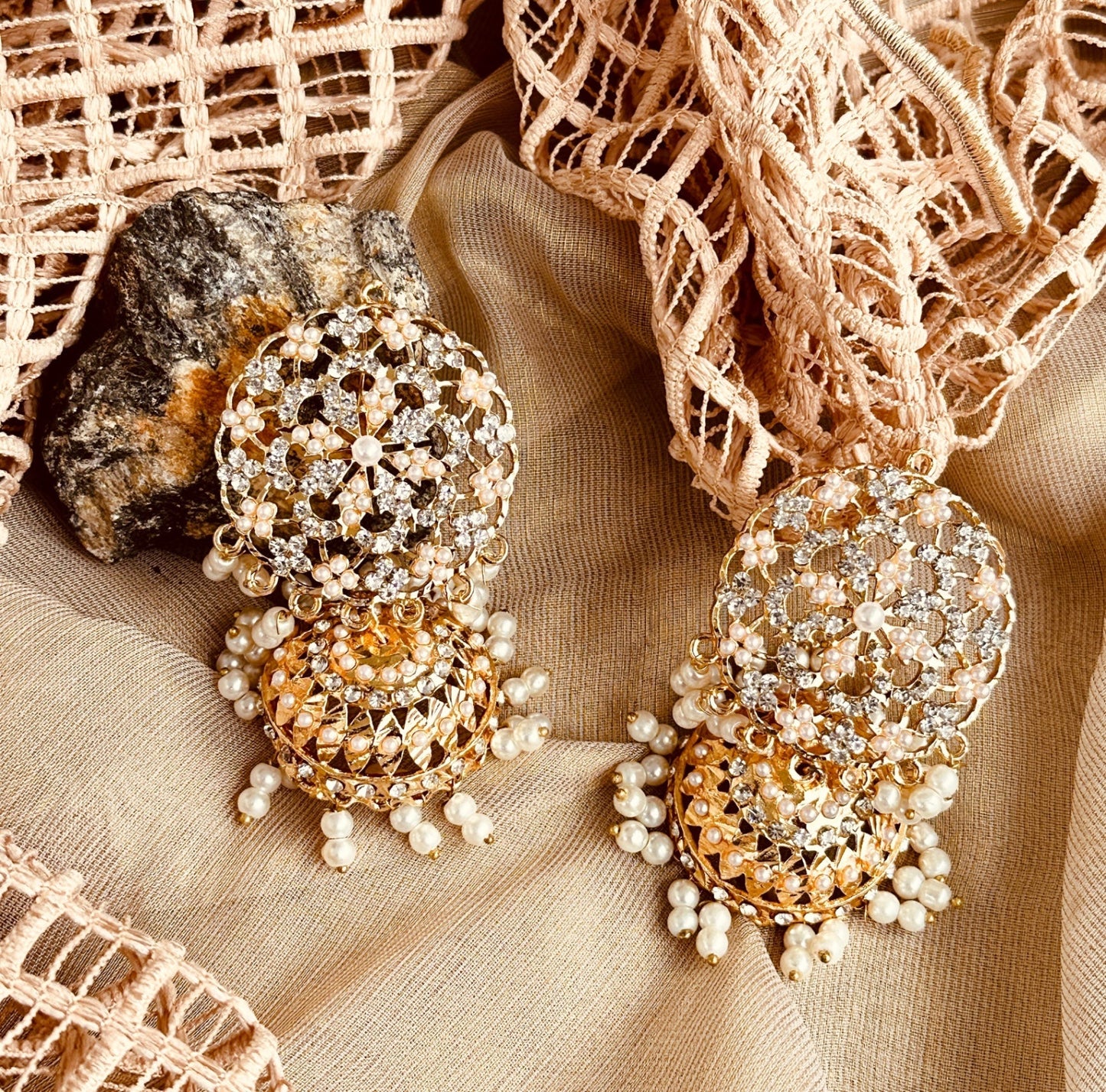 Gold Plated Bridal Choker and Earrings Set Online in Dubai DXB UAE Abudhabi Meena Bazaar