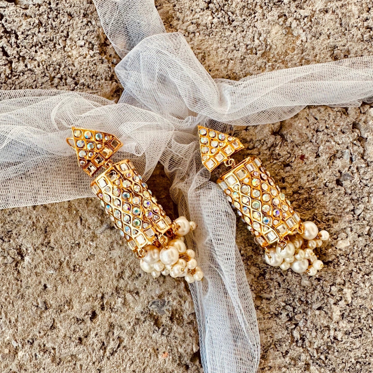 Gold Tone Pearl Jewelry Set Online in UK USA Canada