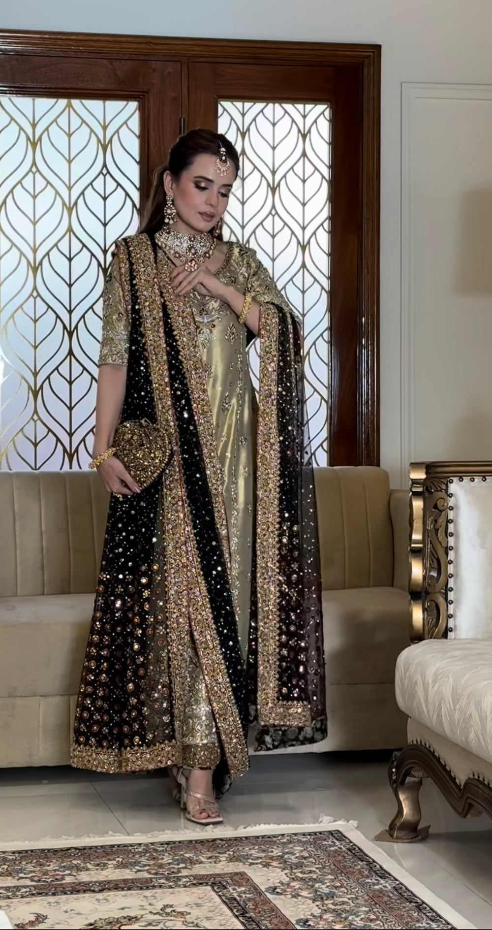 Heavy Embroidered Brown Maysuri Ladies Suit Online in UK USA Canada