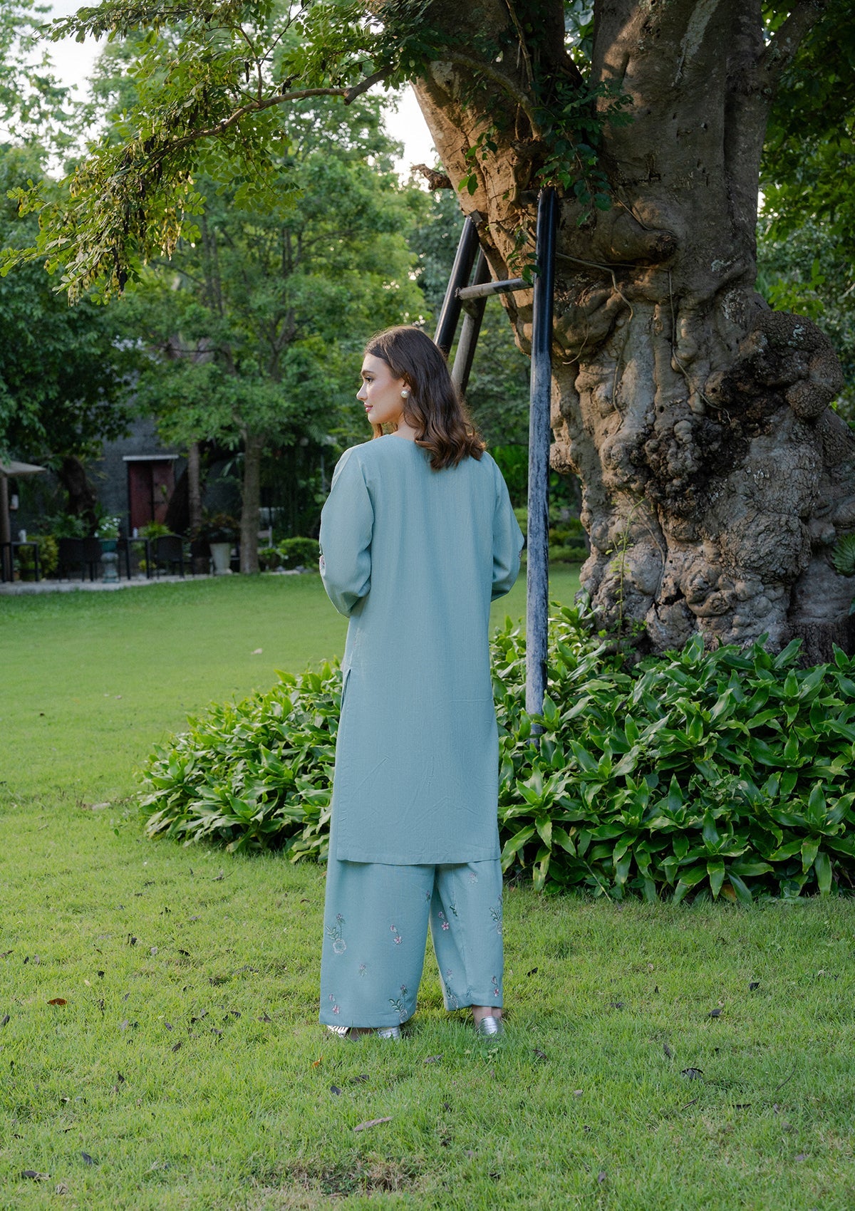 Winter Wear Embroidered Khaddar Kurta Set Online in Sri Lanka India Australia