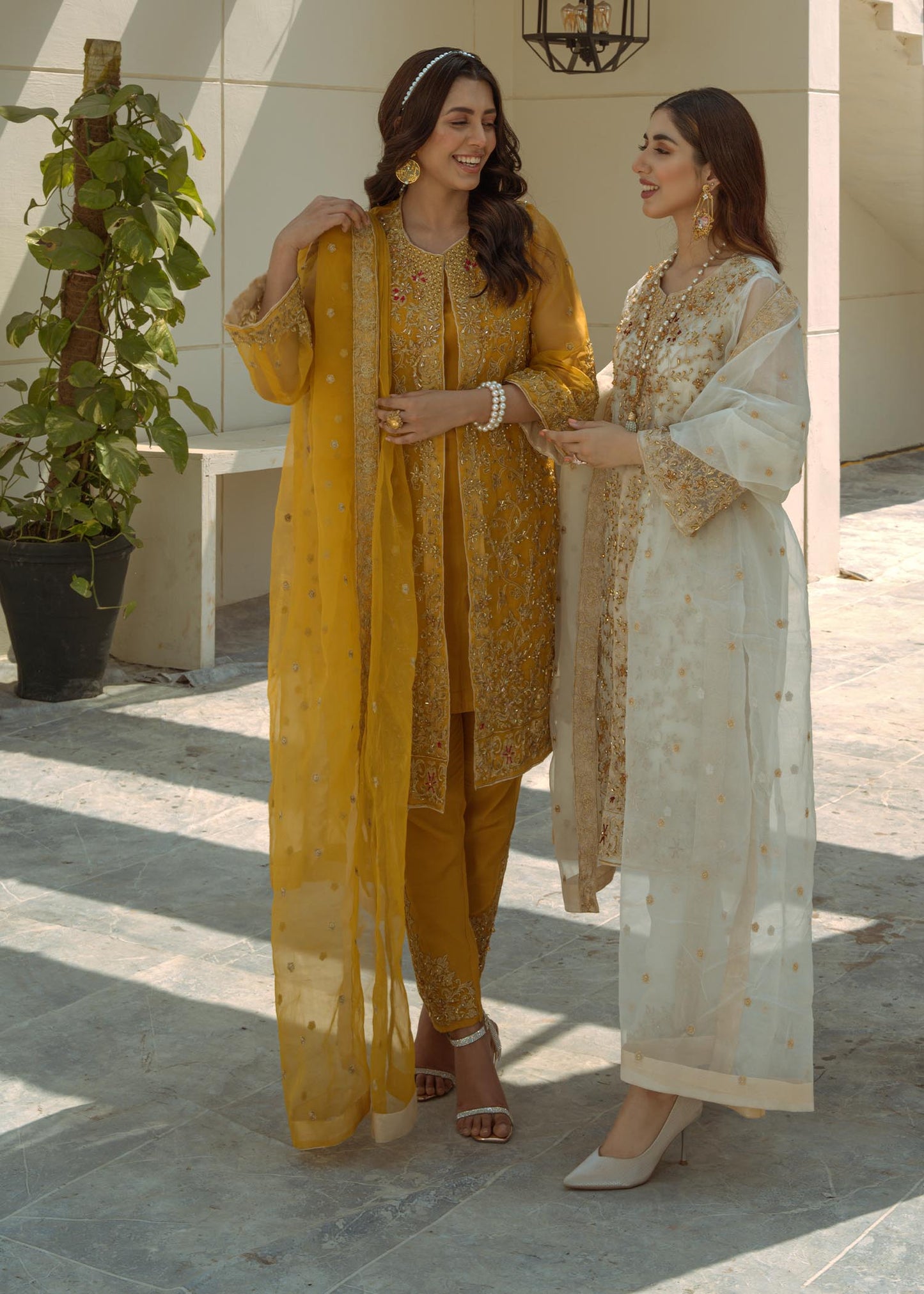 Ivory Raw Silk Trouser with Adda Work Online in KSA Riyadh Saudi Arabia Oman Bahrain Qatar