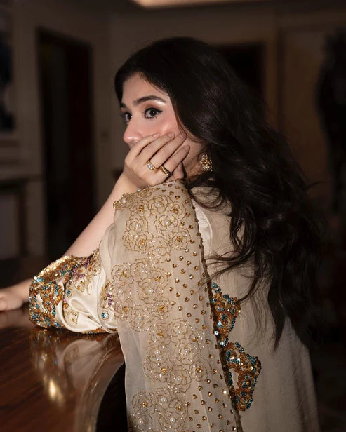 Ladies Heavy Handwork Raw Silk Shalwar Kameez Online in UK USA Canada