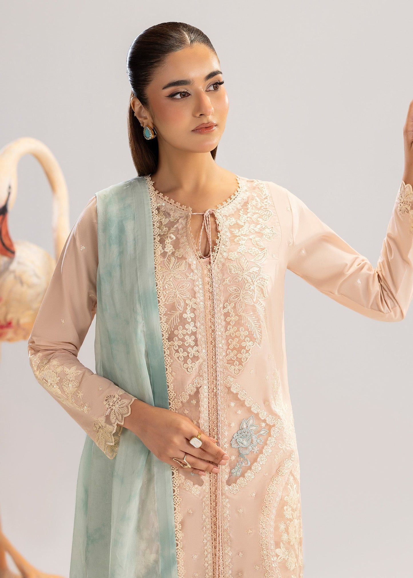 Latest Pakistani Embroidered Lawn Party Wear Suit Online in UK USA Canada