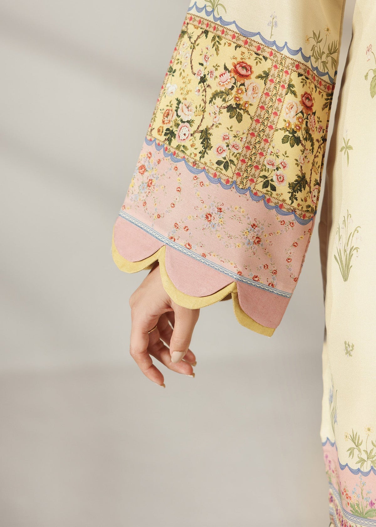Lemon Printed Lawn Kurta with Dupatta Online in UK USA Canada