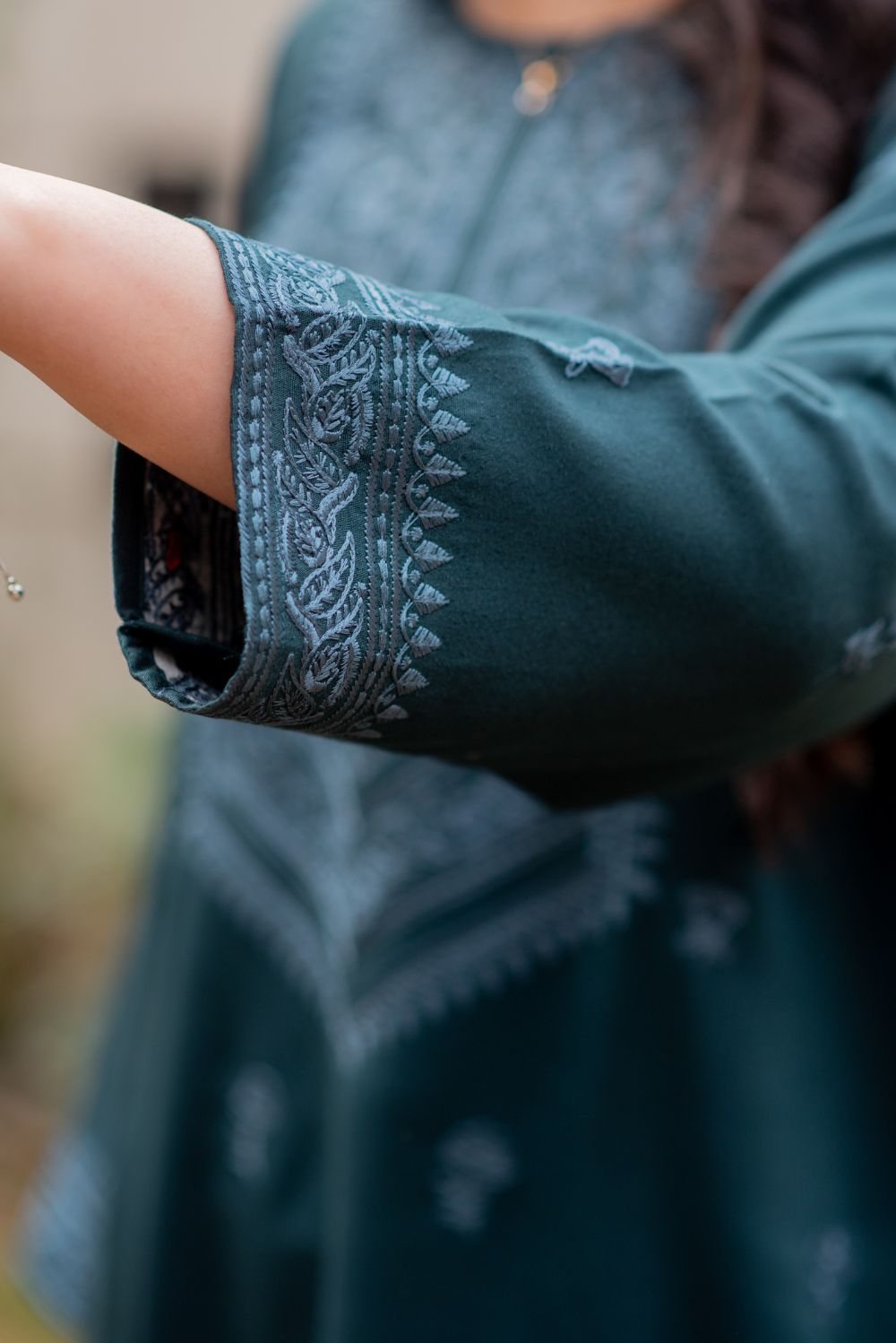 Embroidered Kurta with Trousers