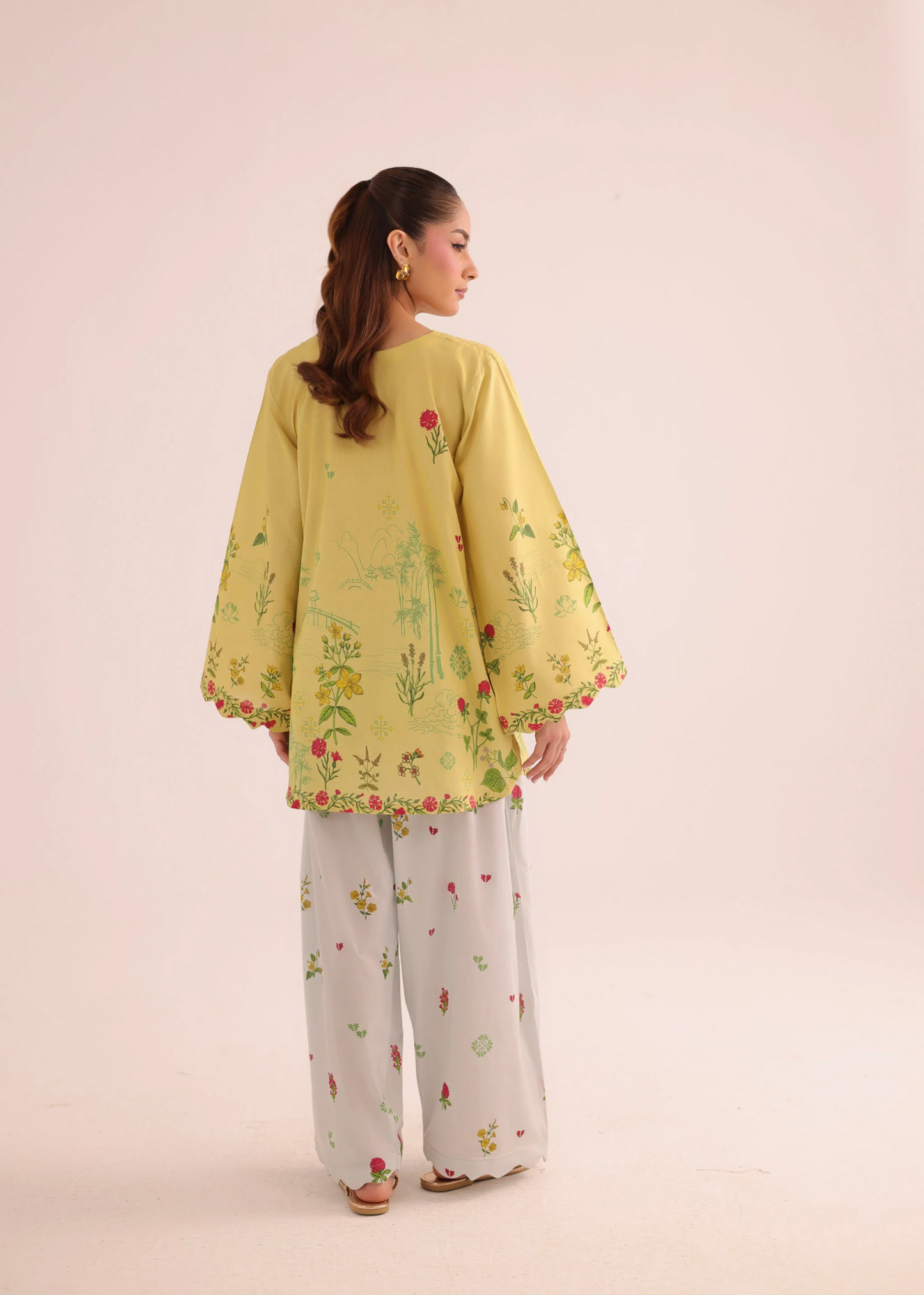 Mellow Yellow 2 Piece Kurti Set Online in Sri Lanka India Australia