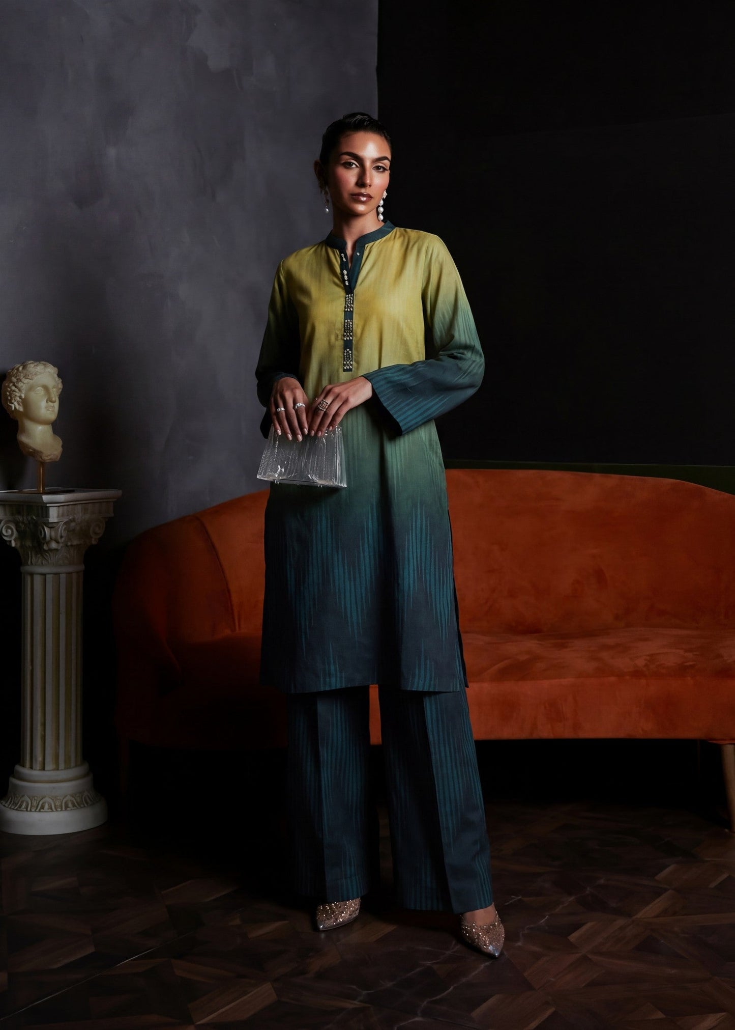 Multi Color Lawn Flapper Bottom Suit Online in Dubai DXB UAE Abudhabi Meena Bazaar