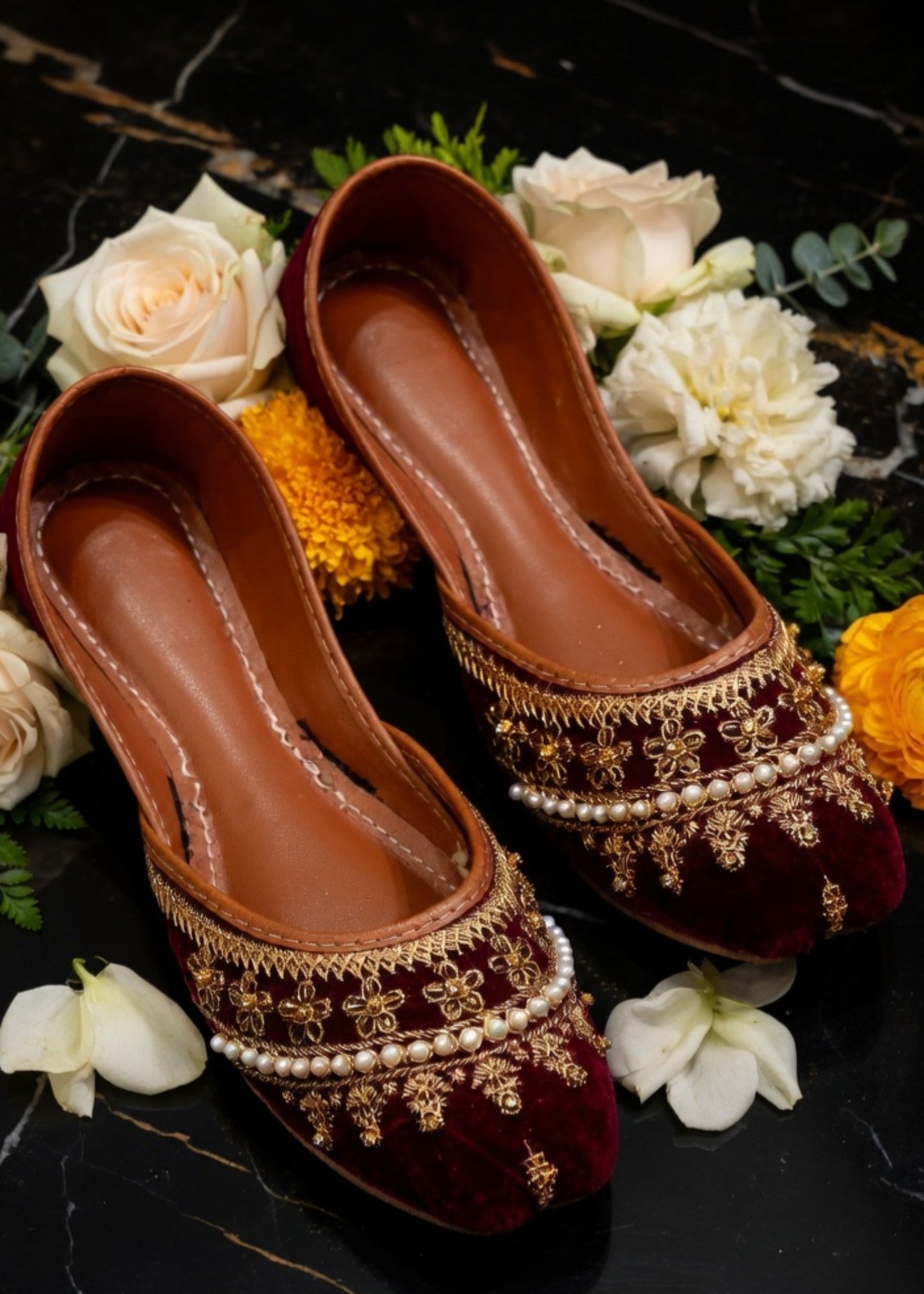 Nawab Collection Velvet Khussa Online in Dubai DXB UAE Abudhabi Meena Bazaar