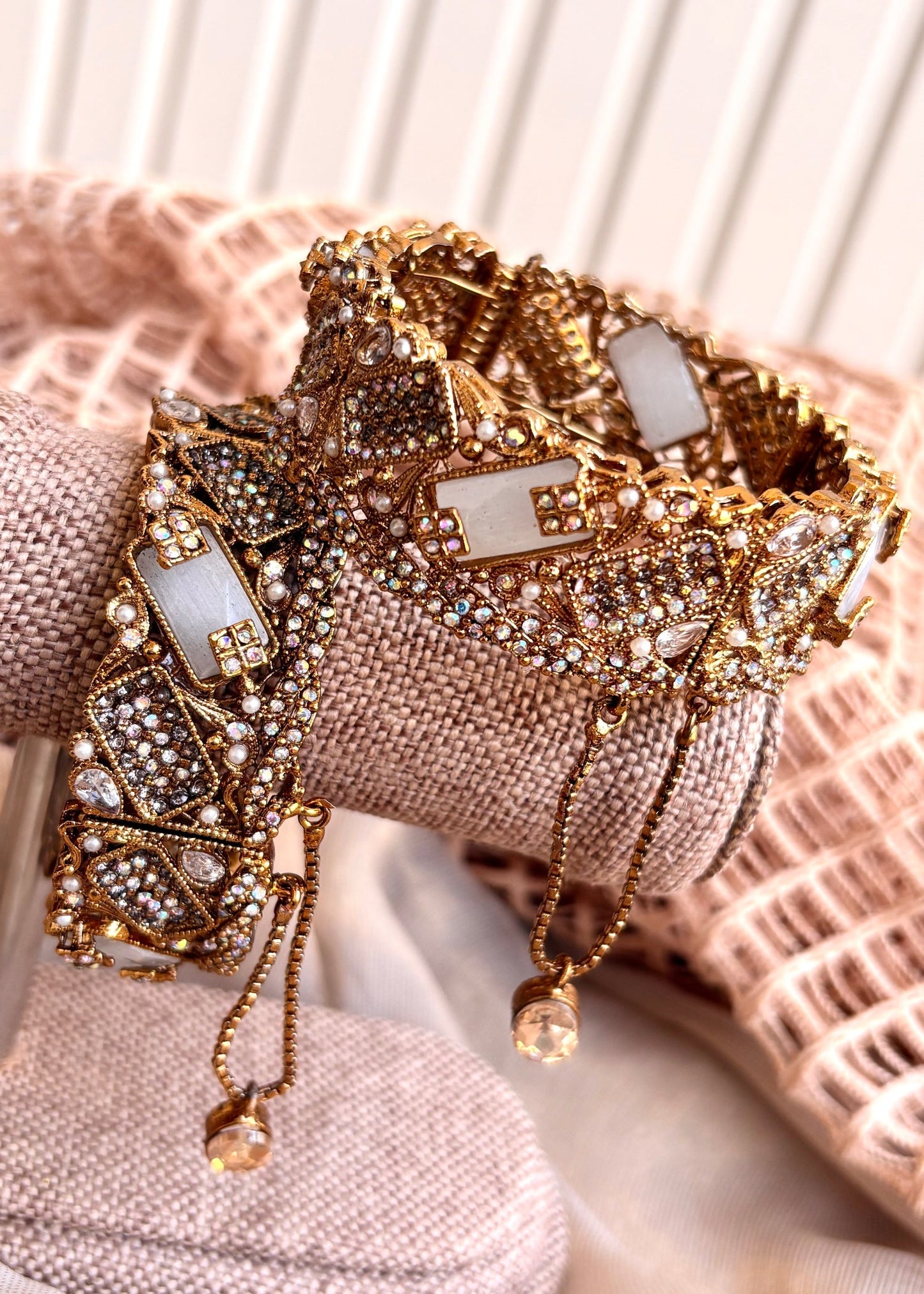 Openable White Bangles Gold Plated Online in UK USA Canada