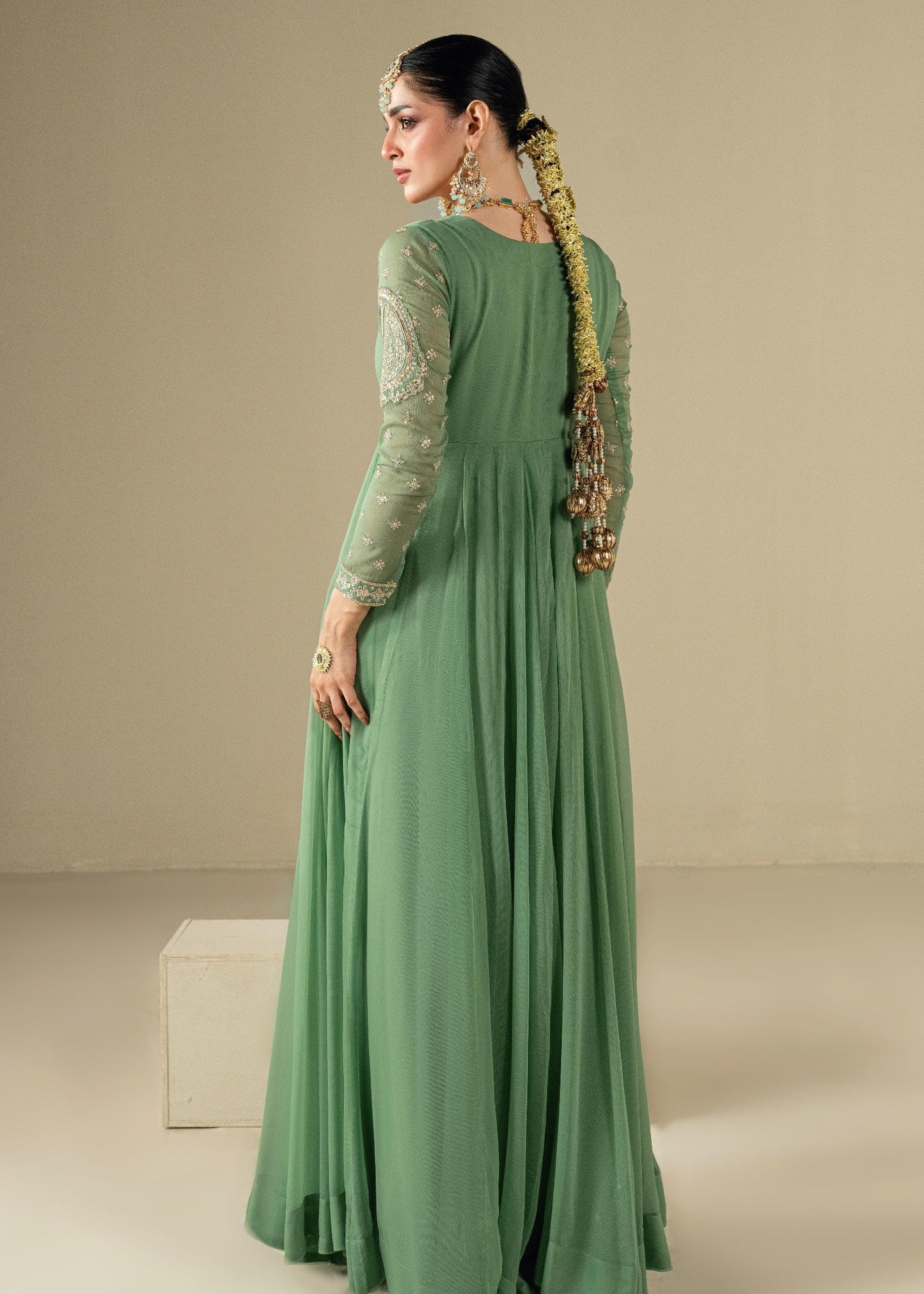 Pakistani Embroidered Chiffon Anarkali Maxi Online in UK USA Canada