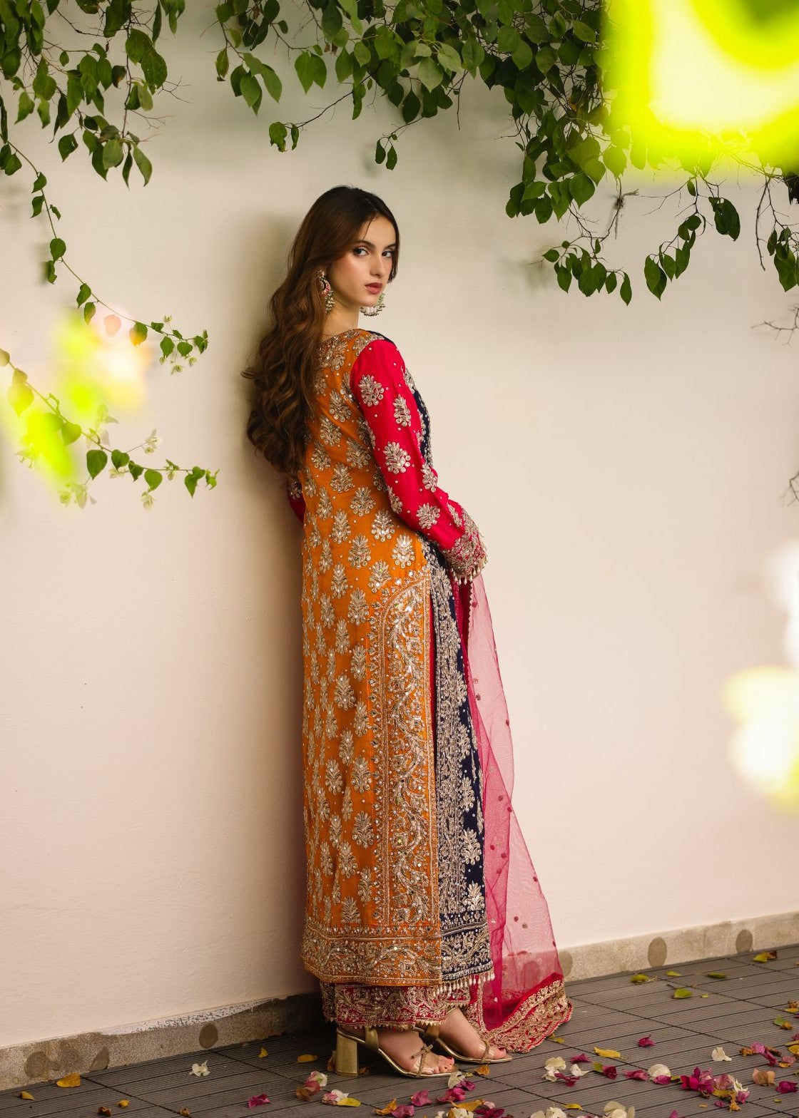 Pakistani Embroidered Multi Chiffon Salwar Kameez Online in KSA Riyadh Saudi Arabia Oman Bahrain Qatar
