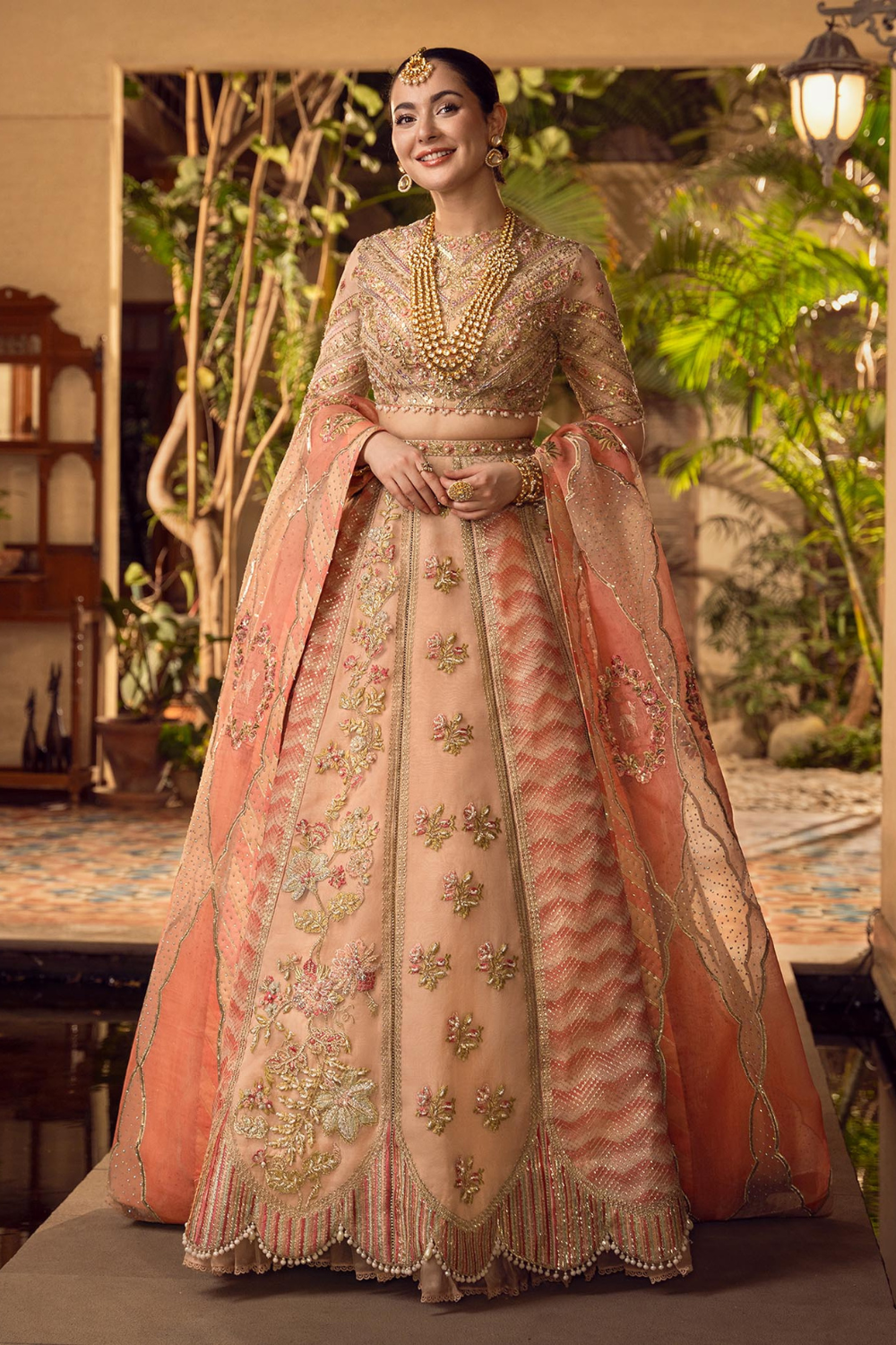 Pink Handmade Lehenga Anarkali