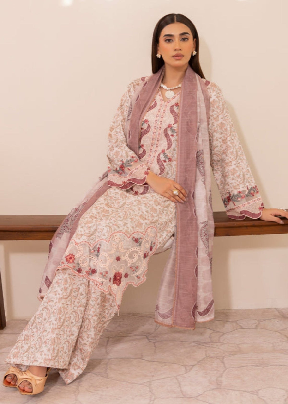 Pink Cotton 3 Piece Salwar Kameez for Women Online in UK USA Canada
