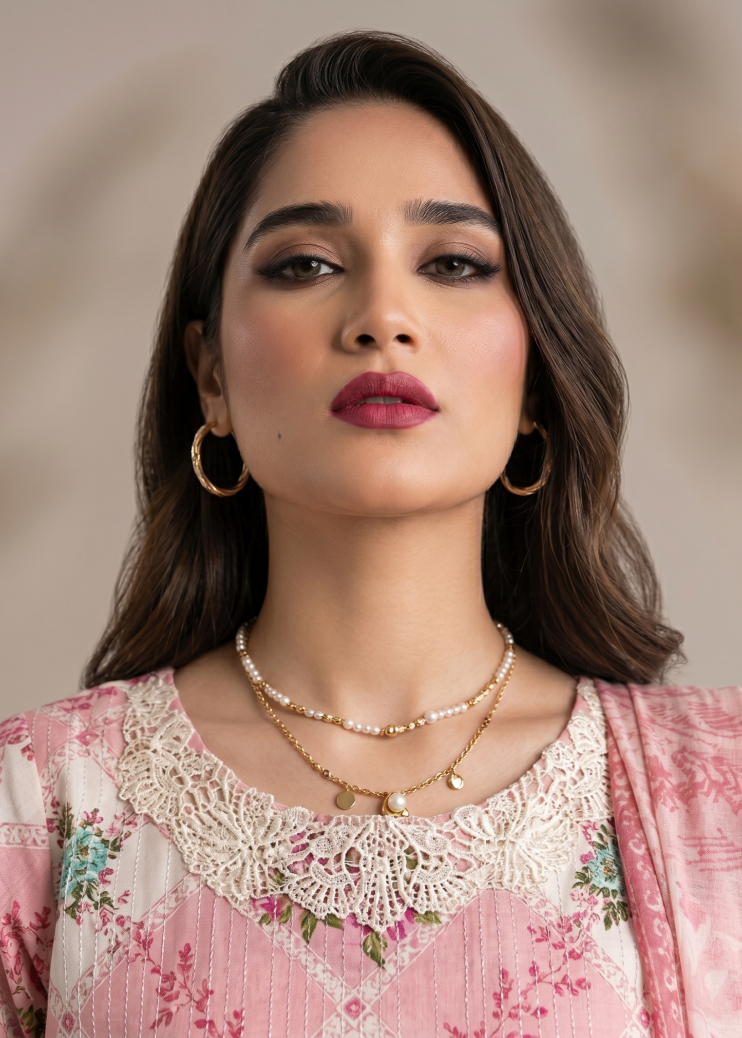 Pink Lawn Festive Wear Embroidered Suit Online in Dubai UAE Abudhabi Ajman Sharjah