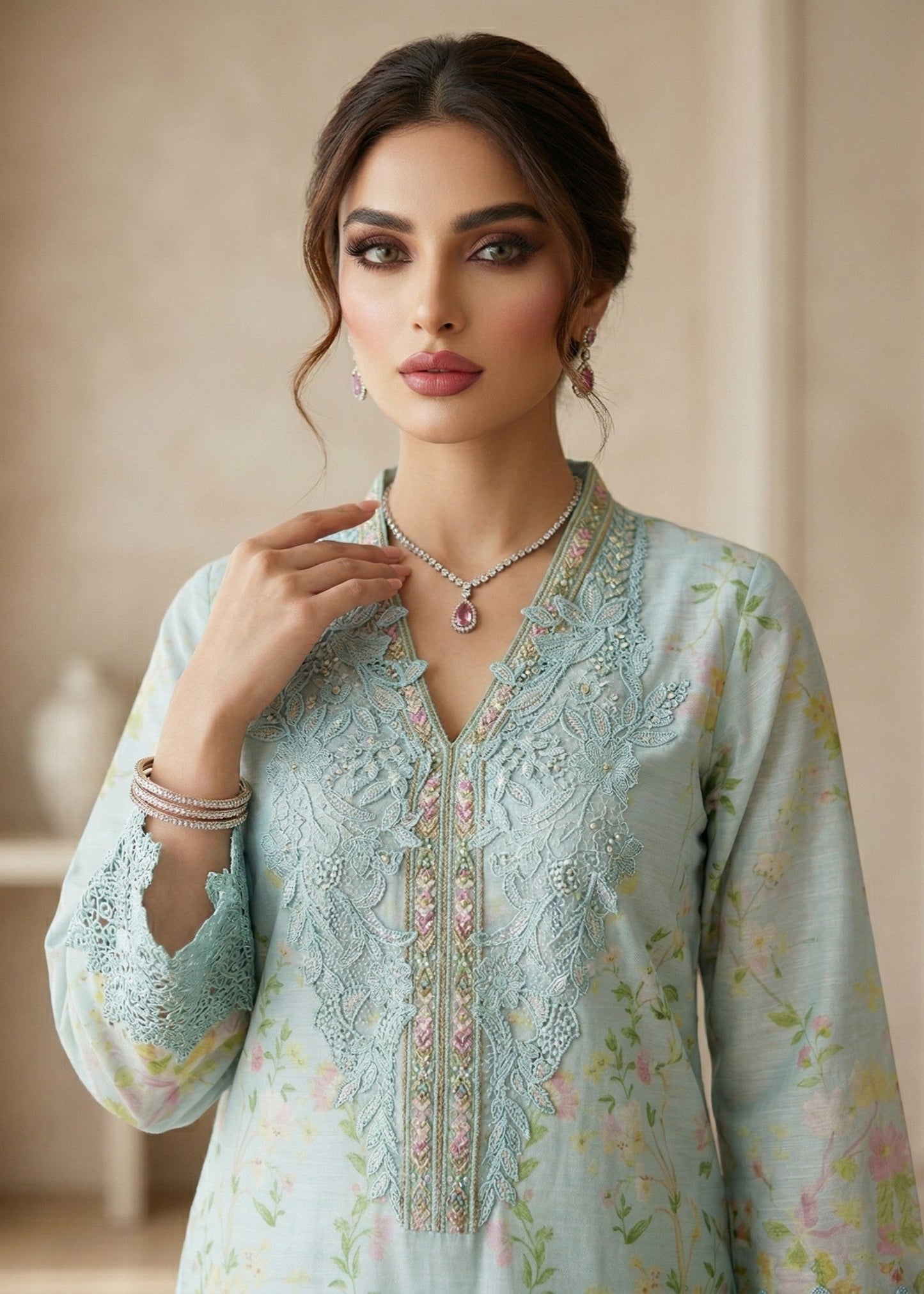 Raw Silk Festive Wear Salwar Kameez Online in Dubai DXB UAE Abudhabi Meena Bazaar