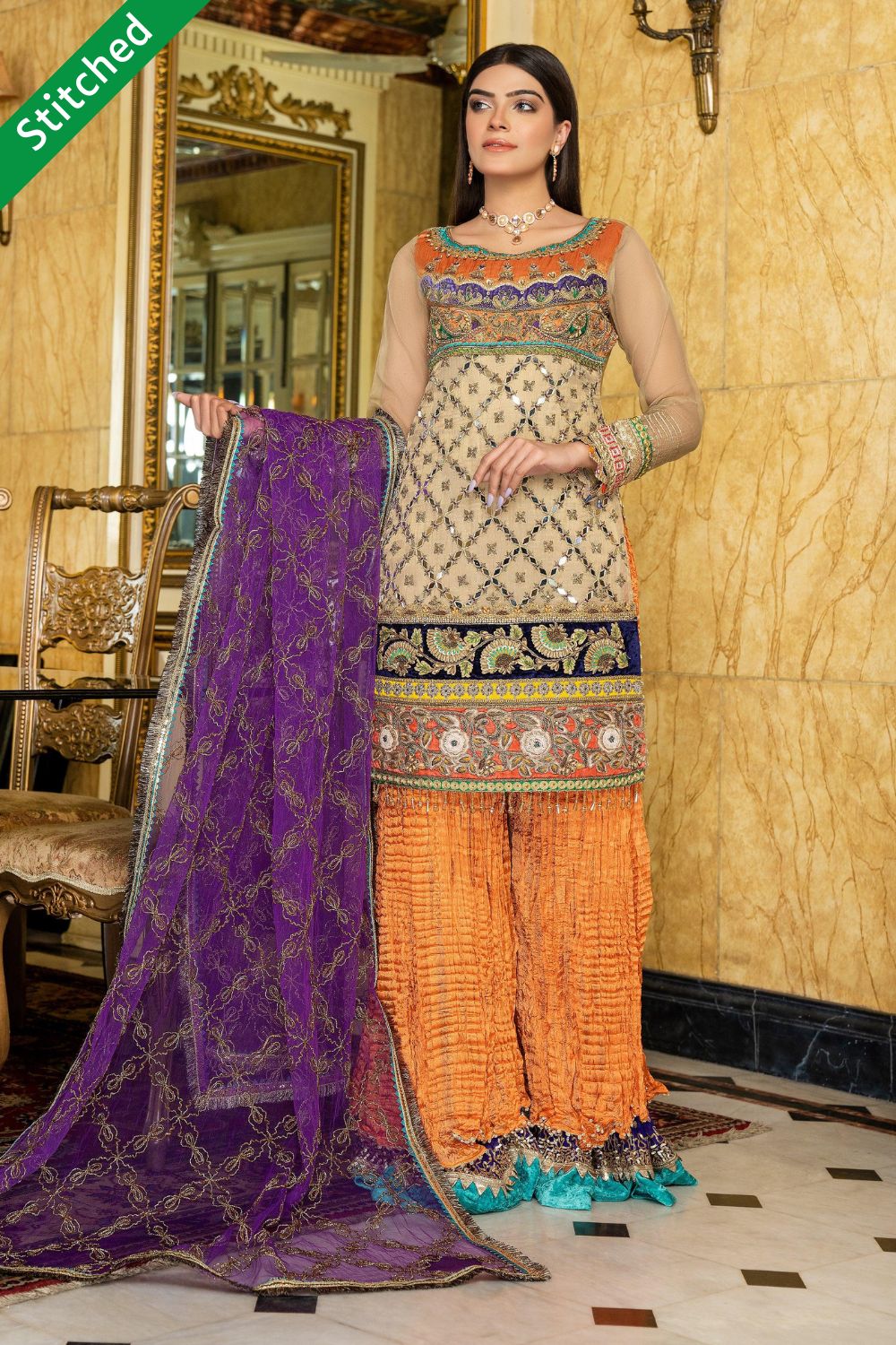 Handmade Pure Maysuri Sharara