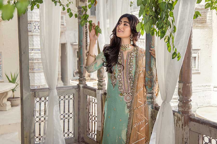 Hand Embroidered Pure Maysuri Shalwar