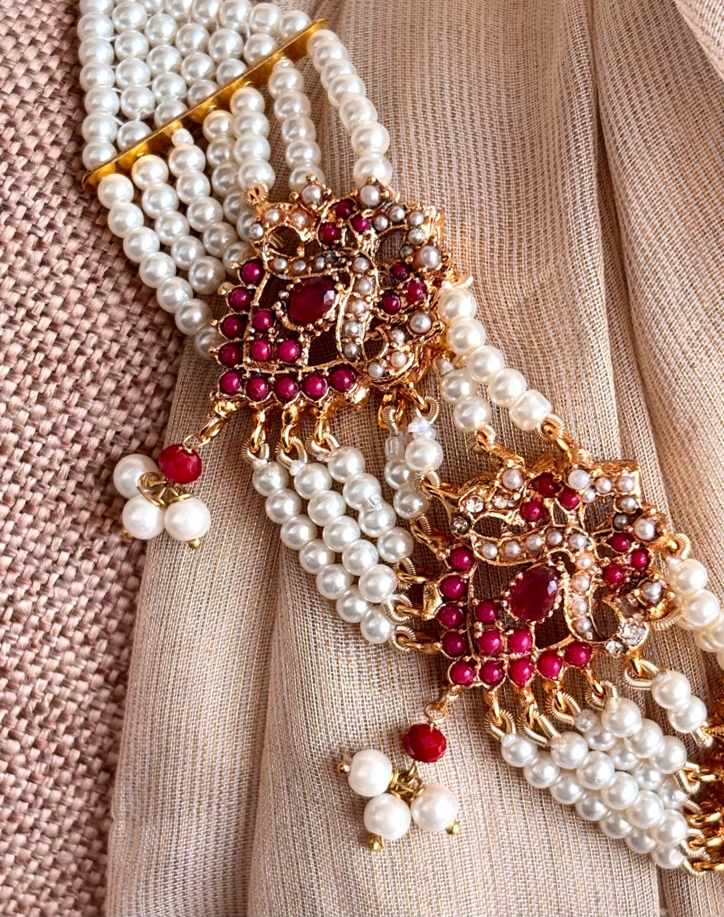 Ruby Jewellery Set Online in UK USA Canada
