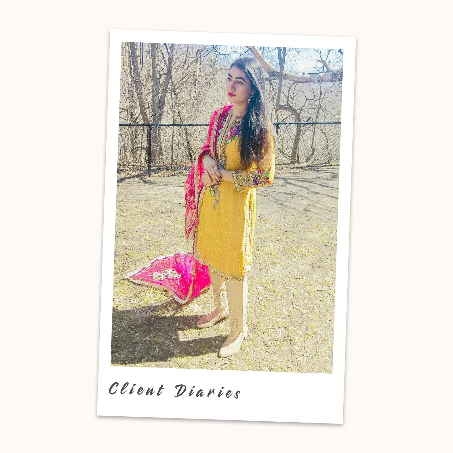 Readymade Hand Embroidered Chiffon Suit