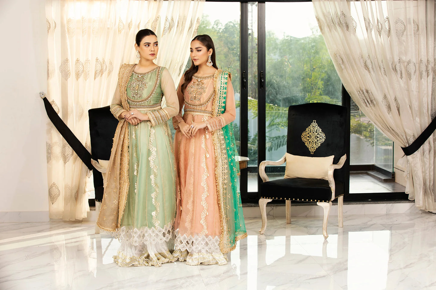 Readymade Sea Green Pure Maysuri Sharara