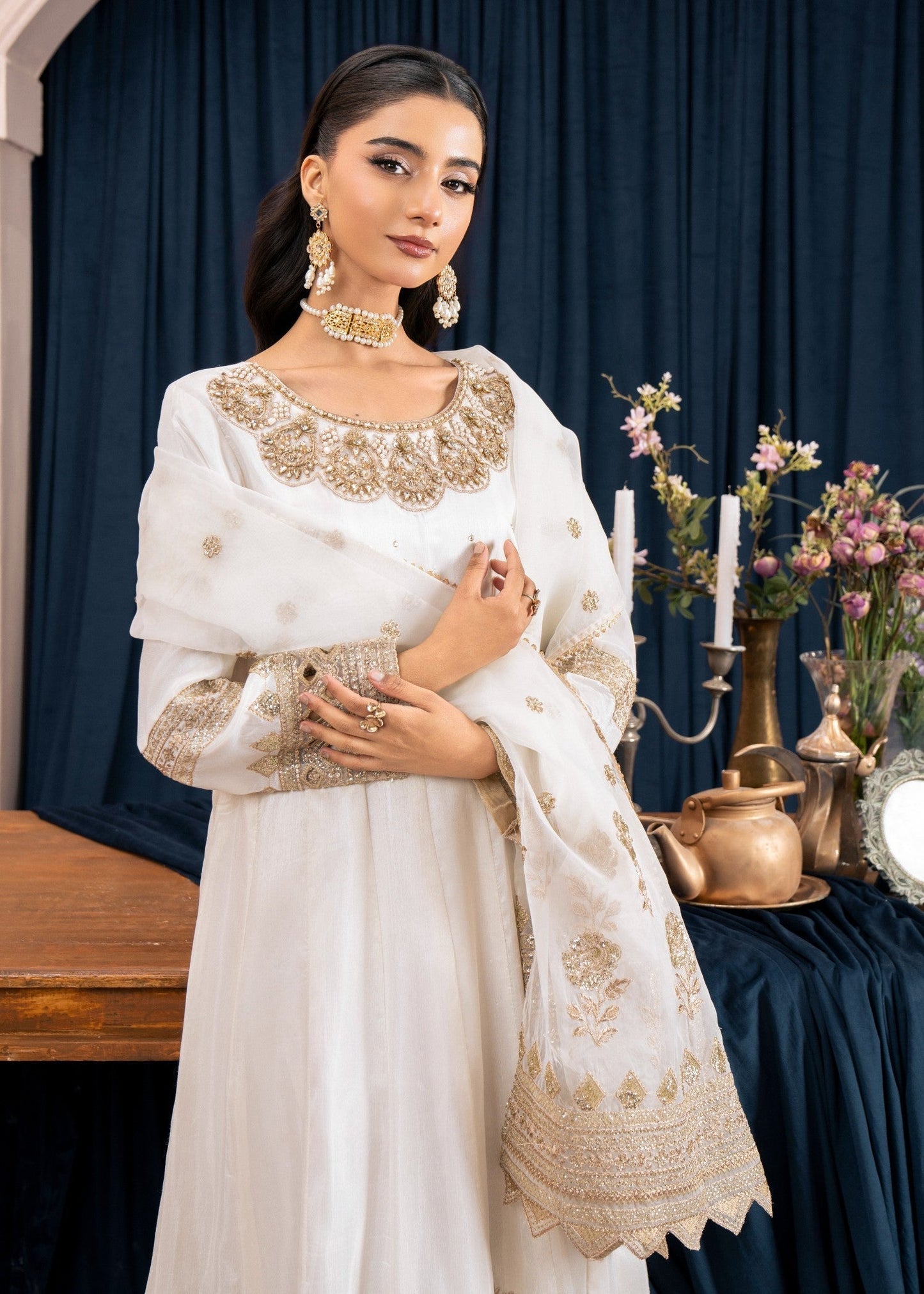 Unstitched Raw Silk Embroidered Suit Online in UK USA Canada