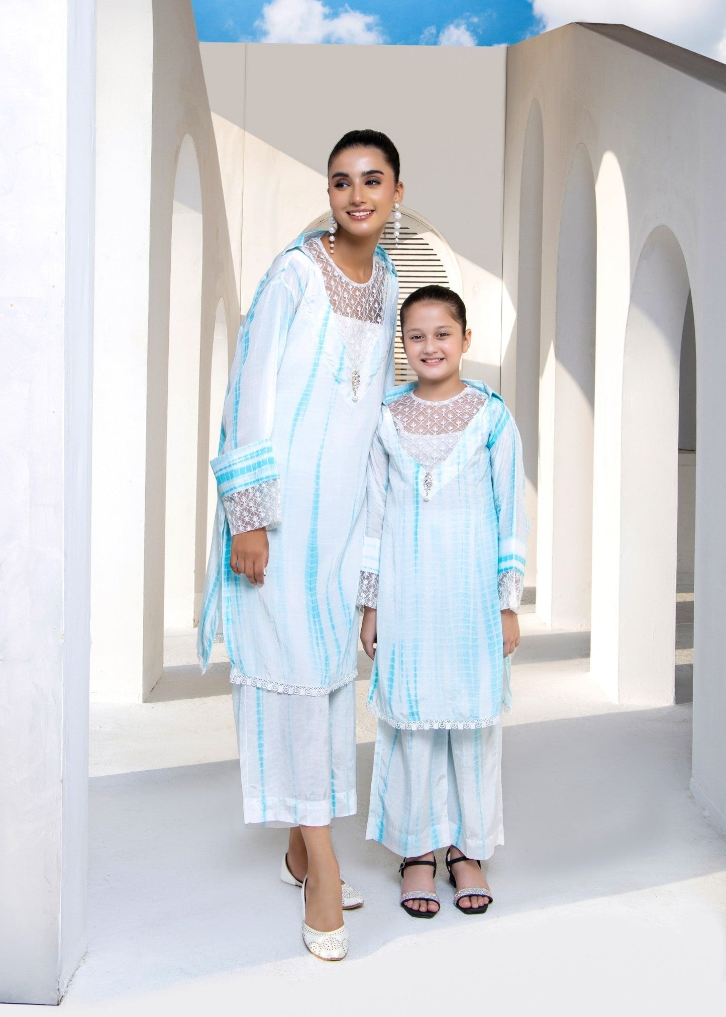 White Embroidered Raw Silk Kurta with Trouser Online in Dubai UAE Abudhabi Ajman Sharjah
