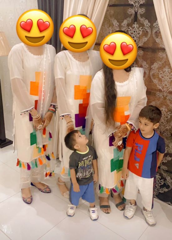 White Readymade Hand Embroidered Cotton Suit