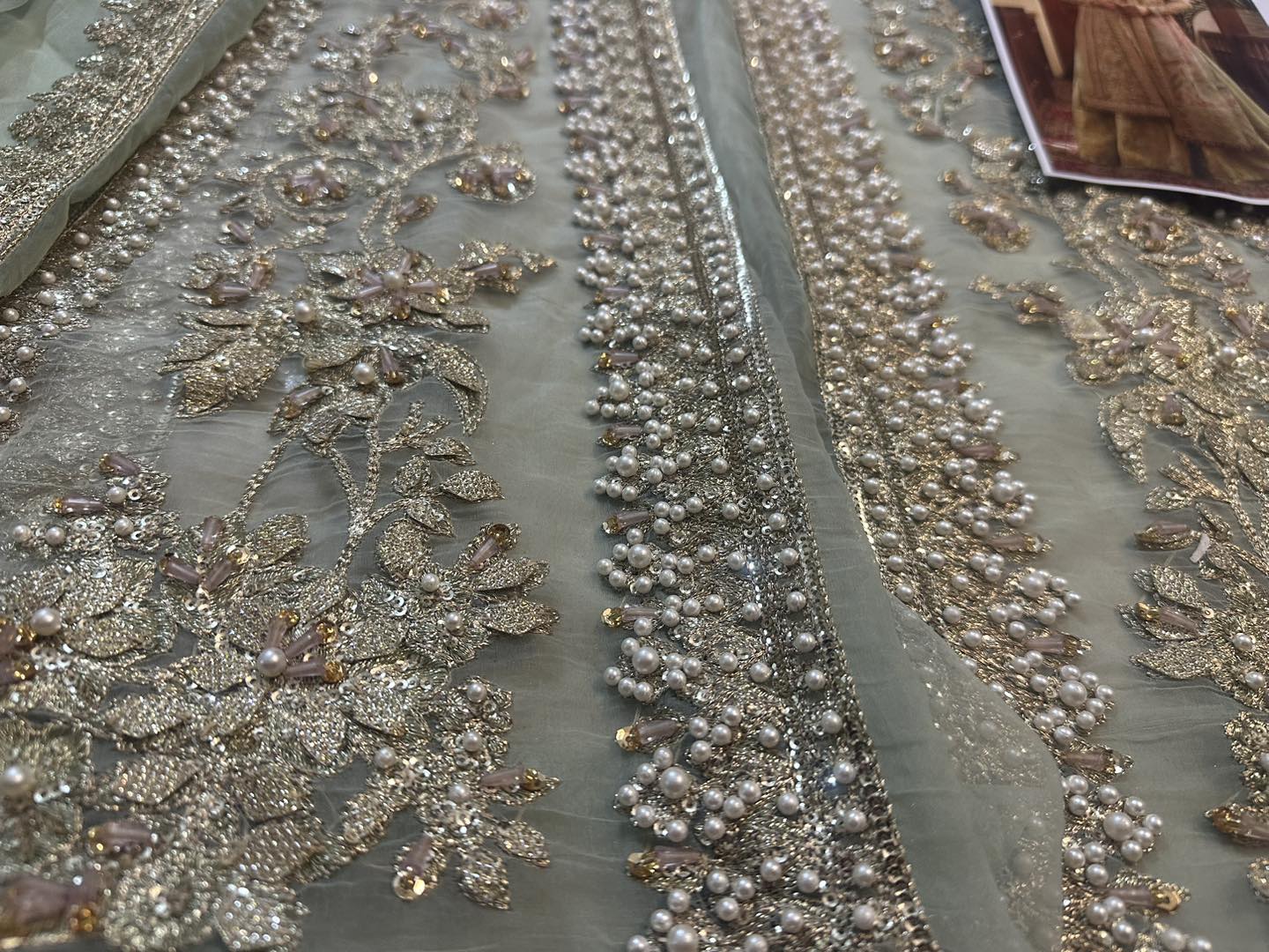 Pistachio Green Handmade Sharara