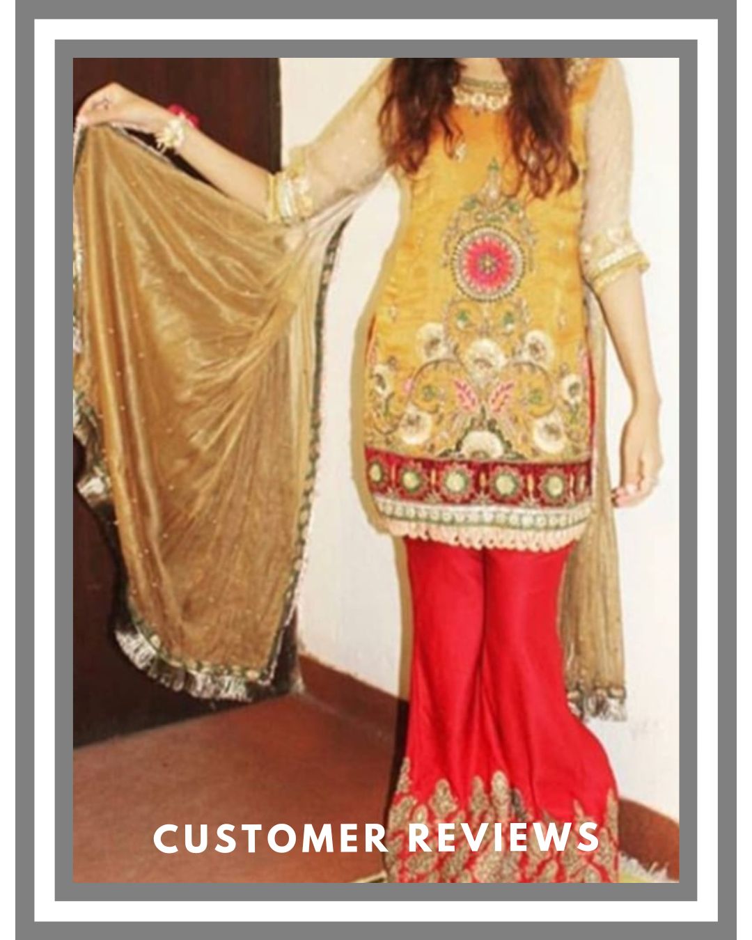 Red Readymade Maysuri Pret