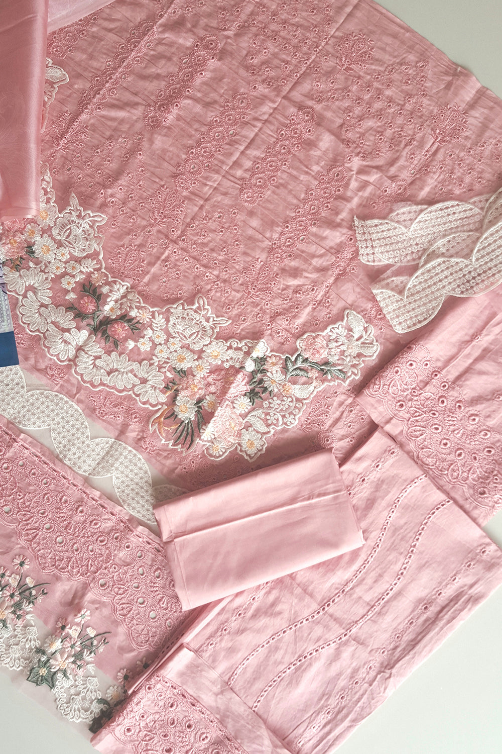Rose Chikankari Lawn Suit