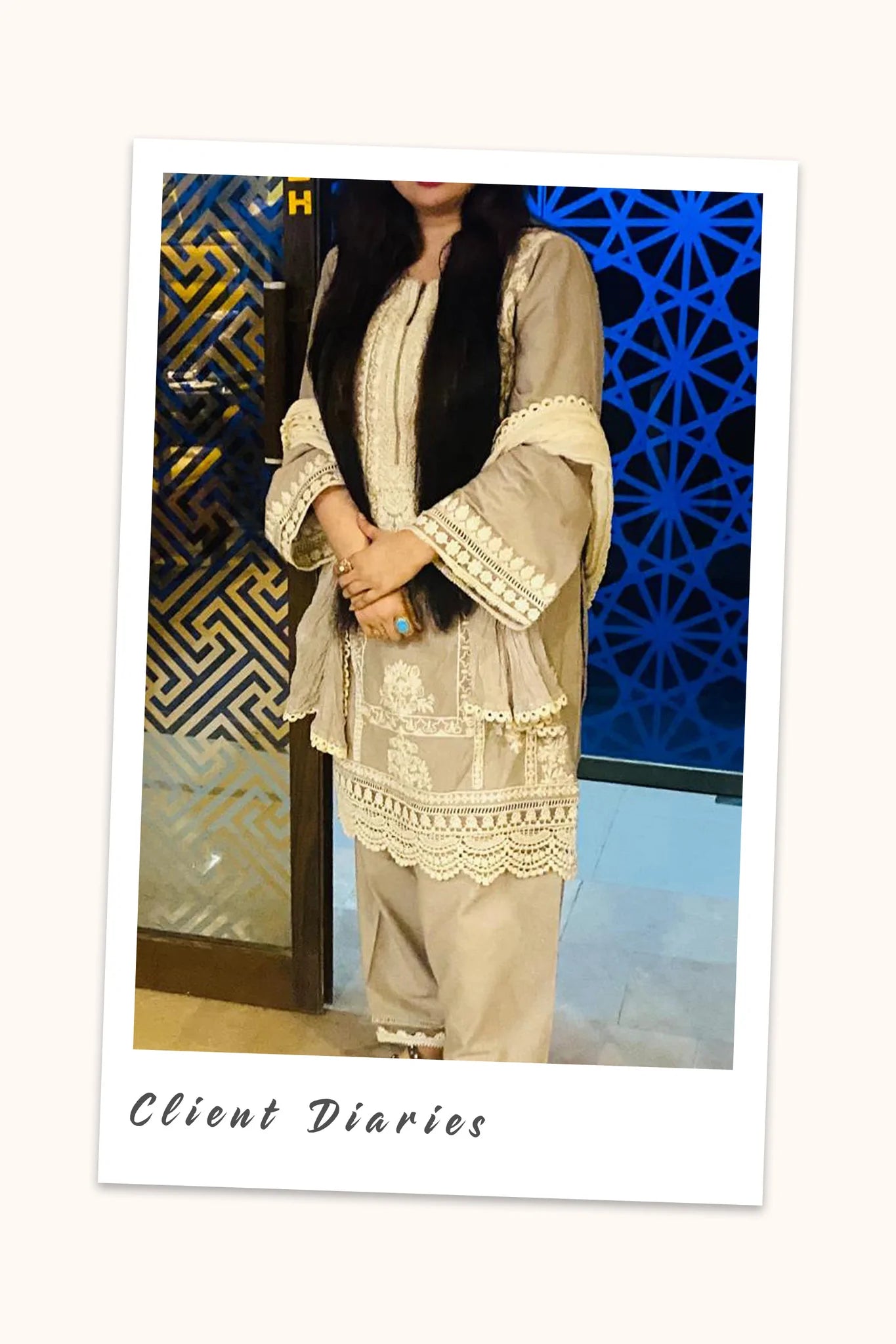 Black Embroidered 100% Pure Cotton Suit