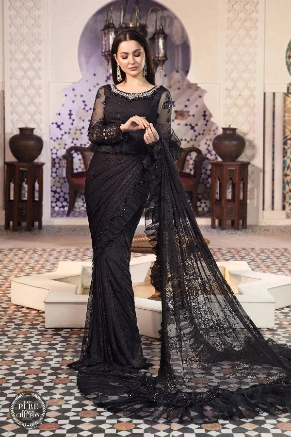 Black saree for clearance marriage