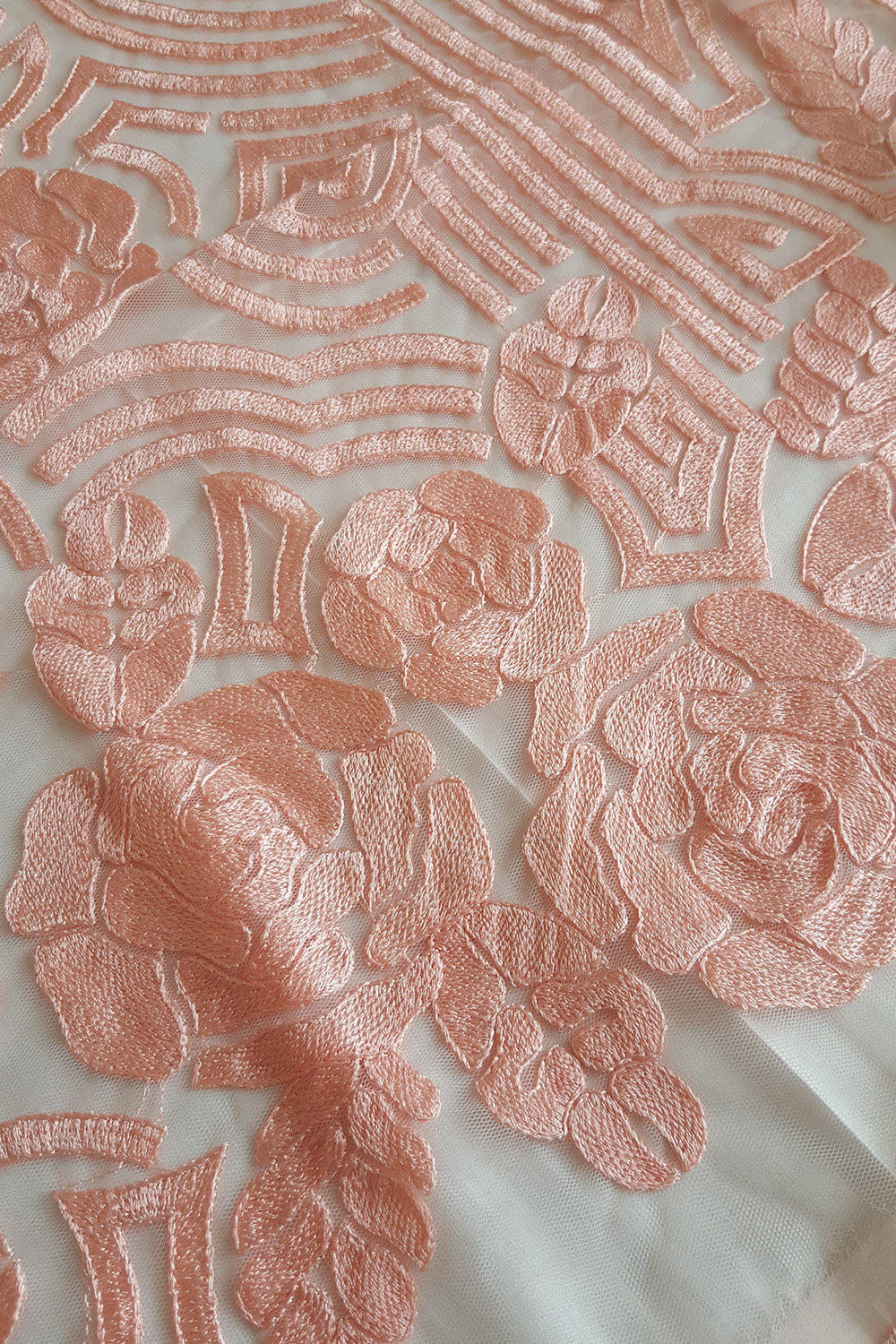 Blush Rose Embroidered Suit