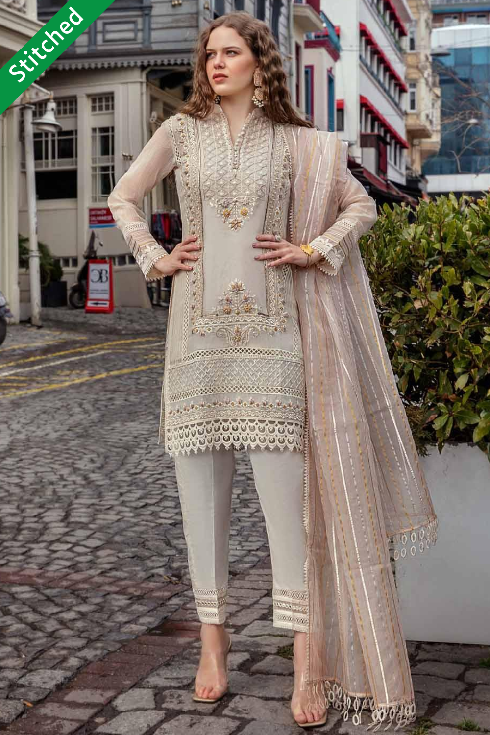 Party wear chikankari suits online