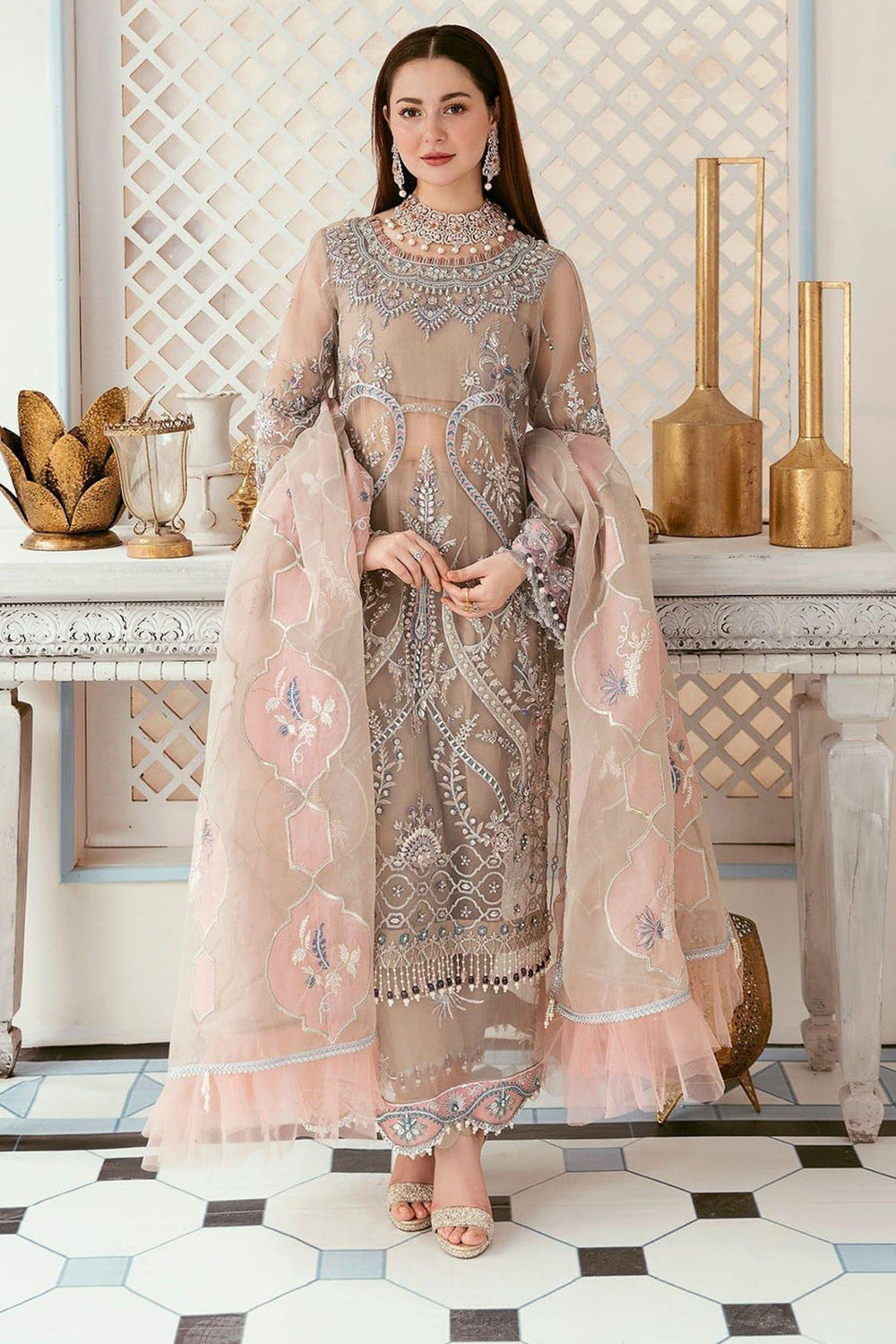 Dress Kameez Online Buy Pakistani Burnt Orange Salwar Kameez